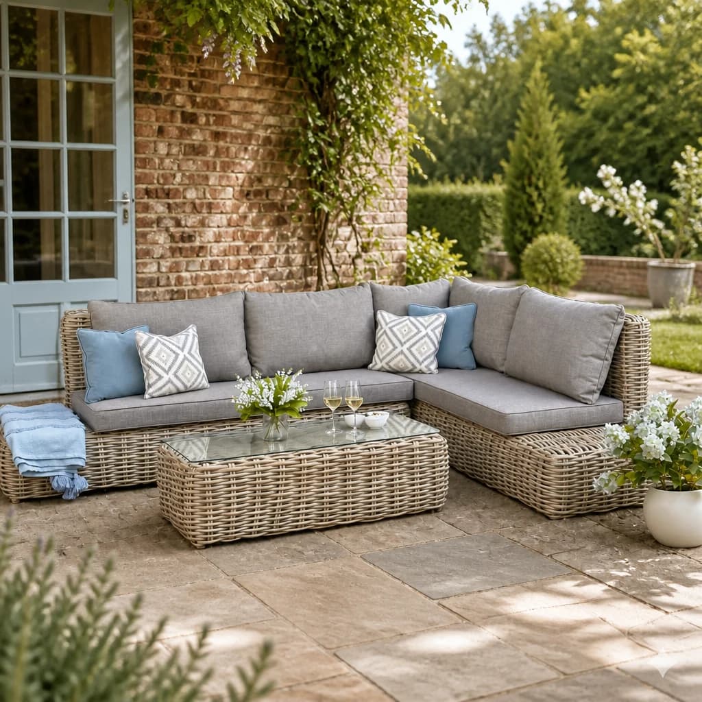 Amalfi Collection Outdoor Large Corner Set - Outdoor, photo 1 of 4
