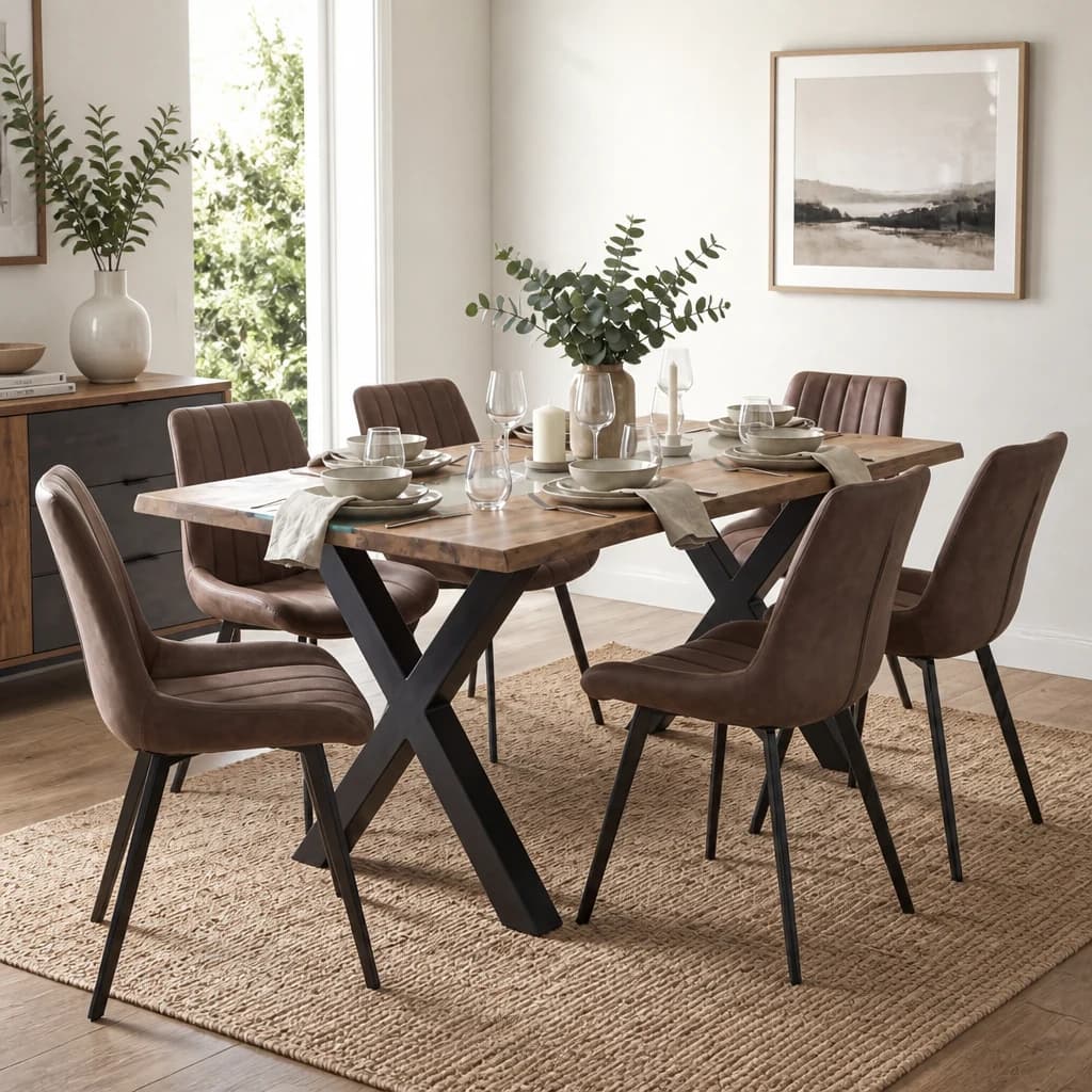 Live Edge Collection Light Acacia River Dining Table - Dining tables, photo 1 of 5
