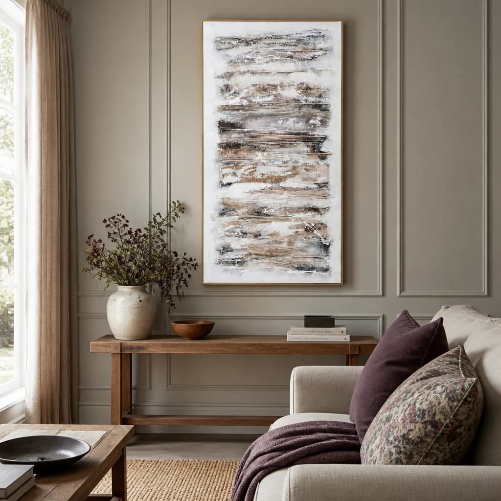 Ethereal Hand Painted Canvas In Frame - Wall art & frames, photo 1 of 5