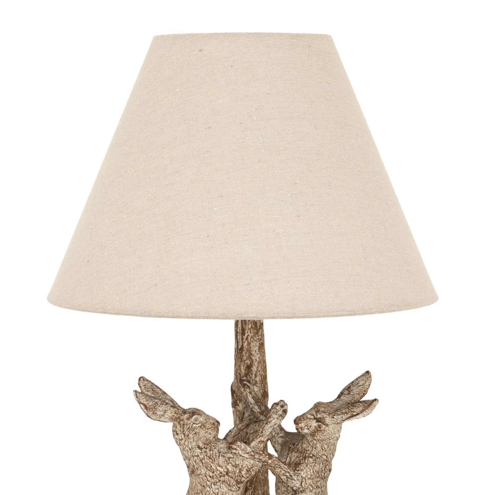 Stonewashed Marching Hares Lamp With Linen Shade - Table lamps, photo 3 of 3