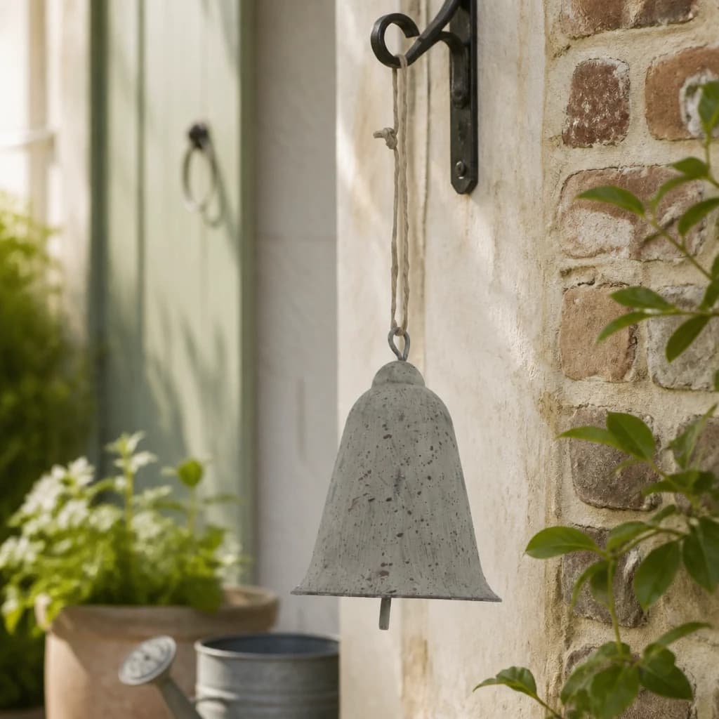 Large Rustic Metal Hanging Bell - Sculptures & ornaments, photo 1 of 3