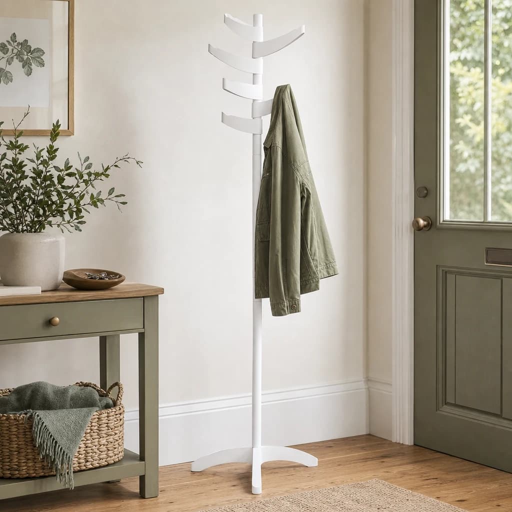 Bian White Steel Abs Coat Stand - Bookcases & shelving, photo 1 of 2