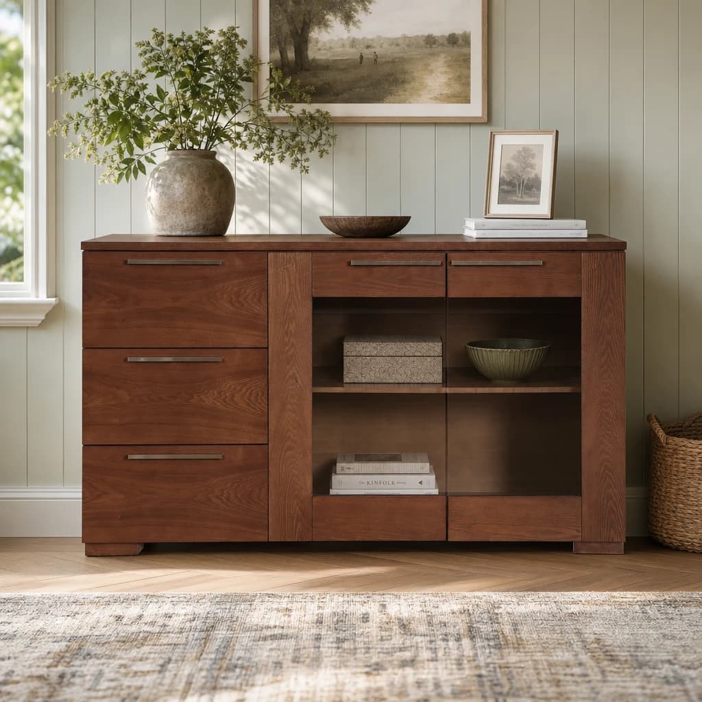 Cassy Walnut Veneer Sideboard - Bookcases & shelving, photo 1 of 2