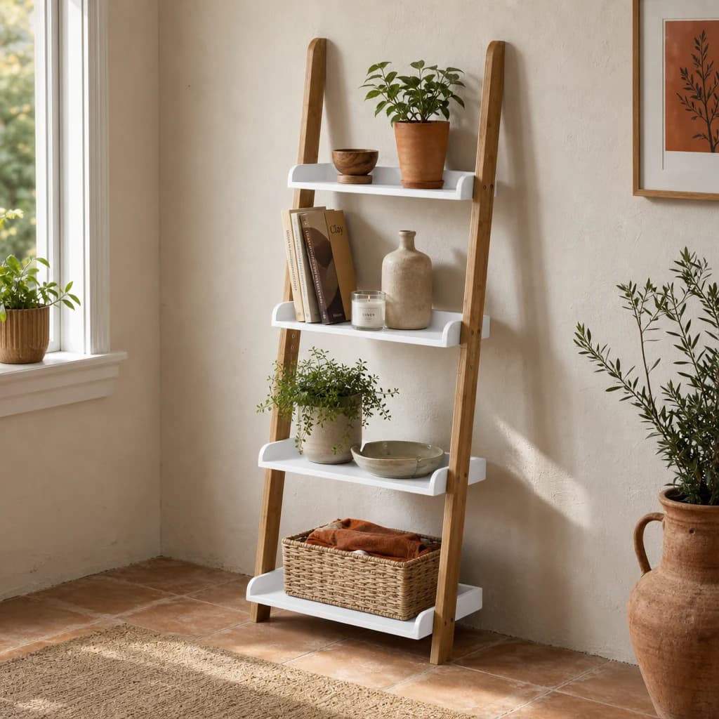 Nostra 4 Tier Shelf Ladder Unit - Bookcases & shelving, photo 1 of 4