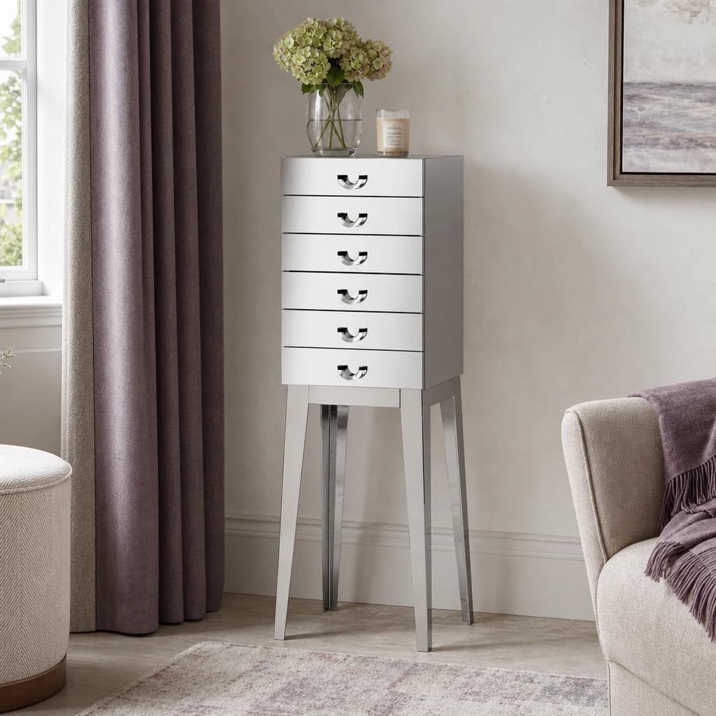 Lure Stainless Steel Chest of 6 Drawers - Furniture, photo 1 of 2