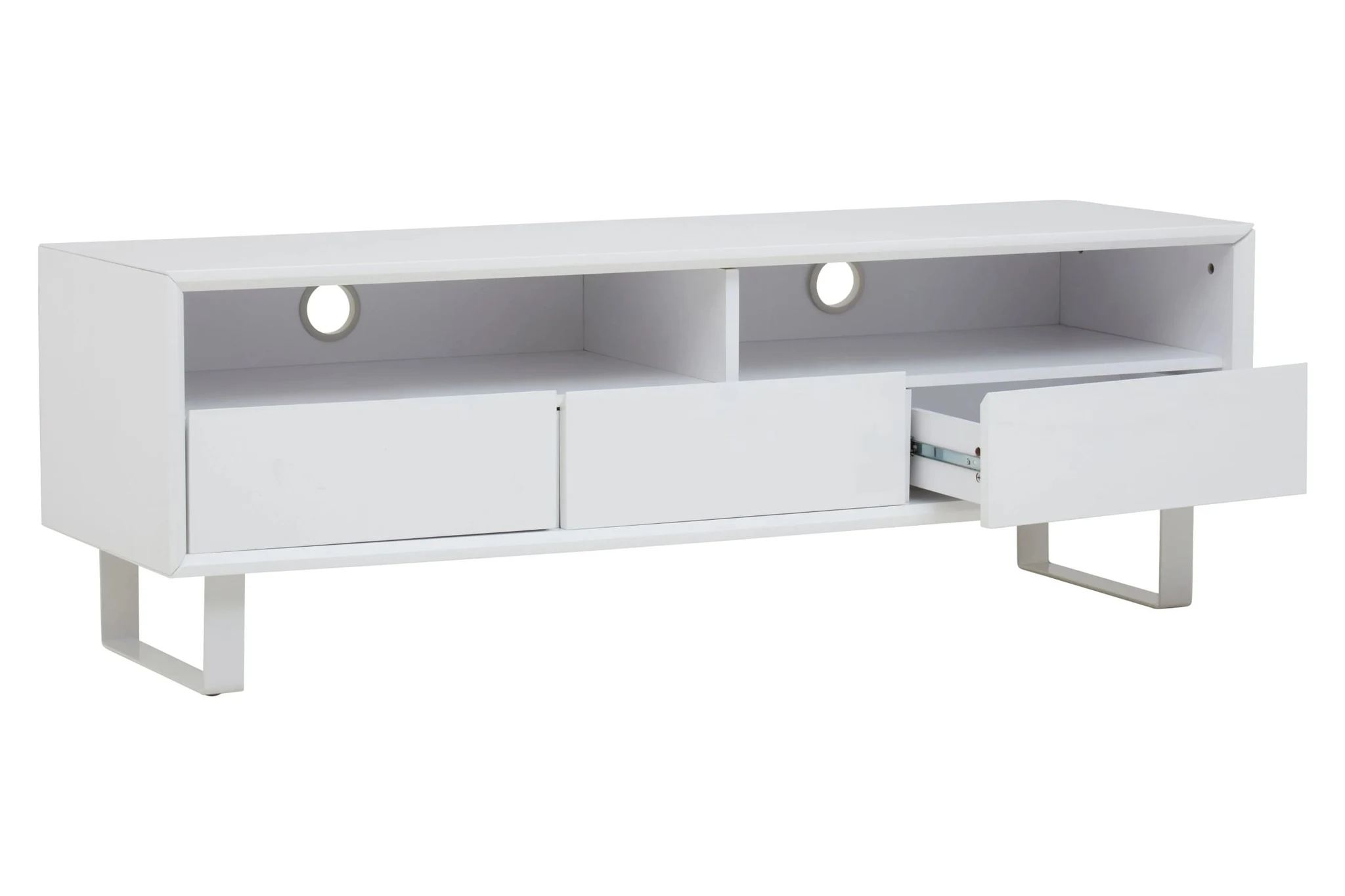 Moritz White High Gloss Media Cabinet - Bookcases & shelving, photo 5 of 8