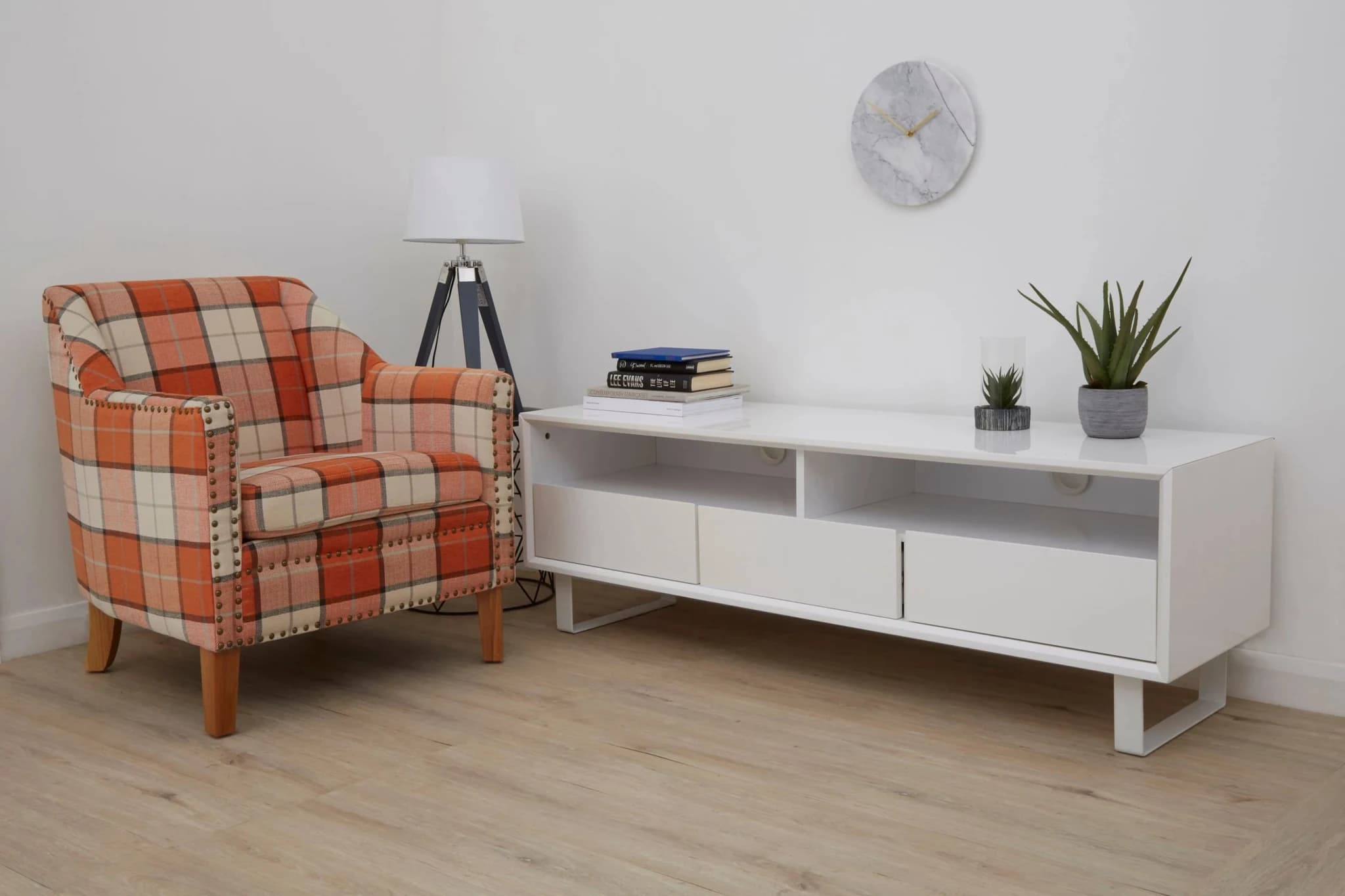 Moritz White High Gloss Media Cabinet - Bookcases & shelving, photo 2 of 8