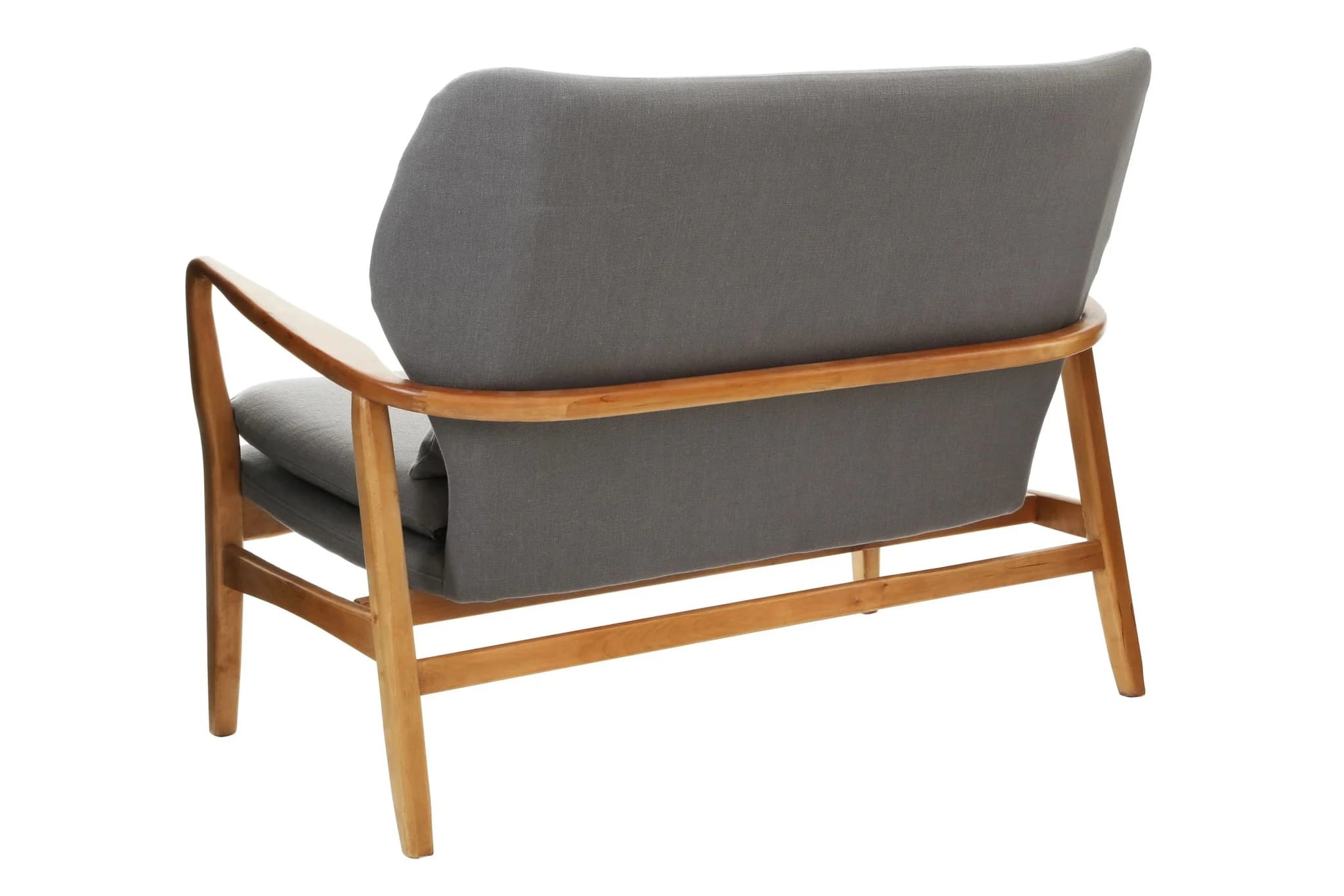 Stockholm 2 Seat Grey Sofa With Birchwood Frame - Seating, photo 2 of 5