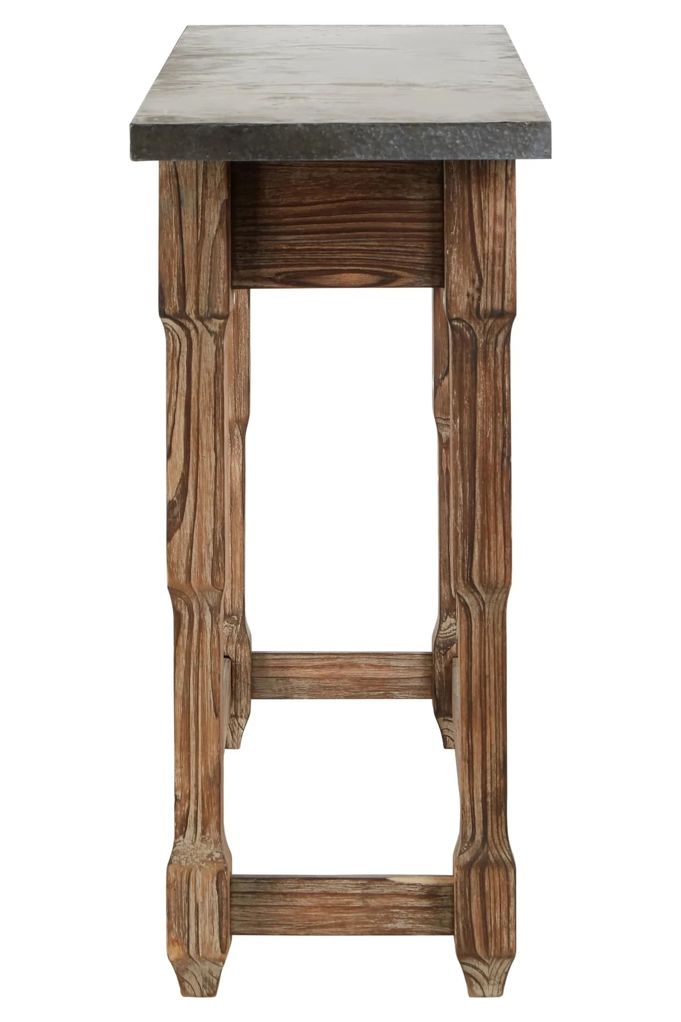 Elementary Antique Wood Finish Console Table - Tables, photo 3 of 6