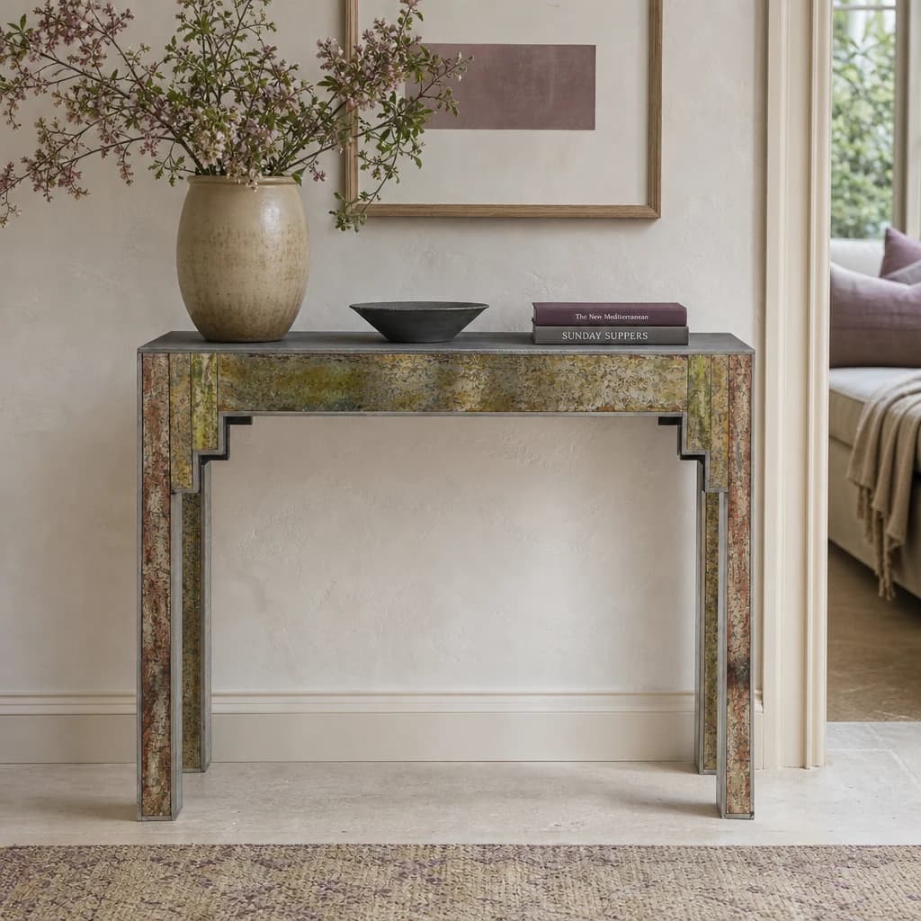 Deco Antique Effect Console Table - Tables, photo 1 of 5