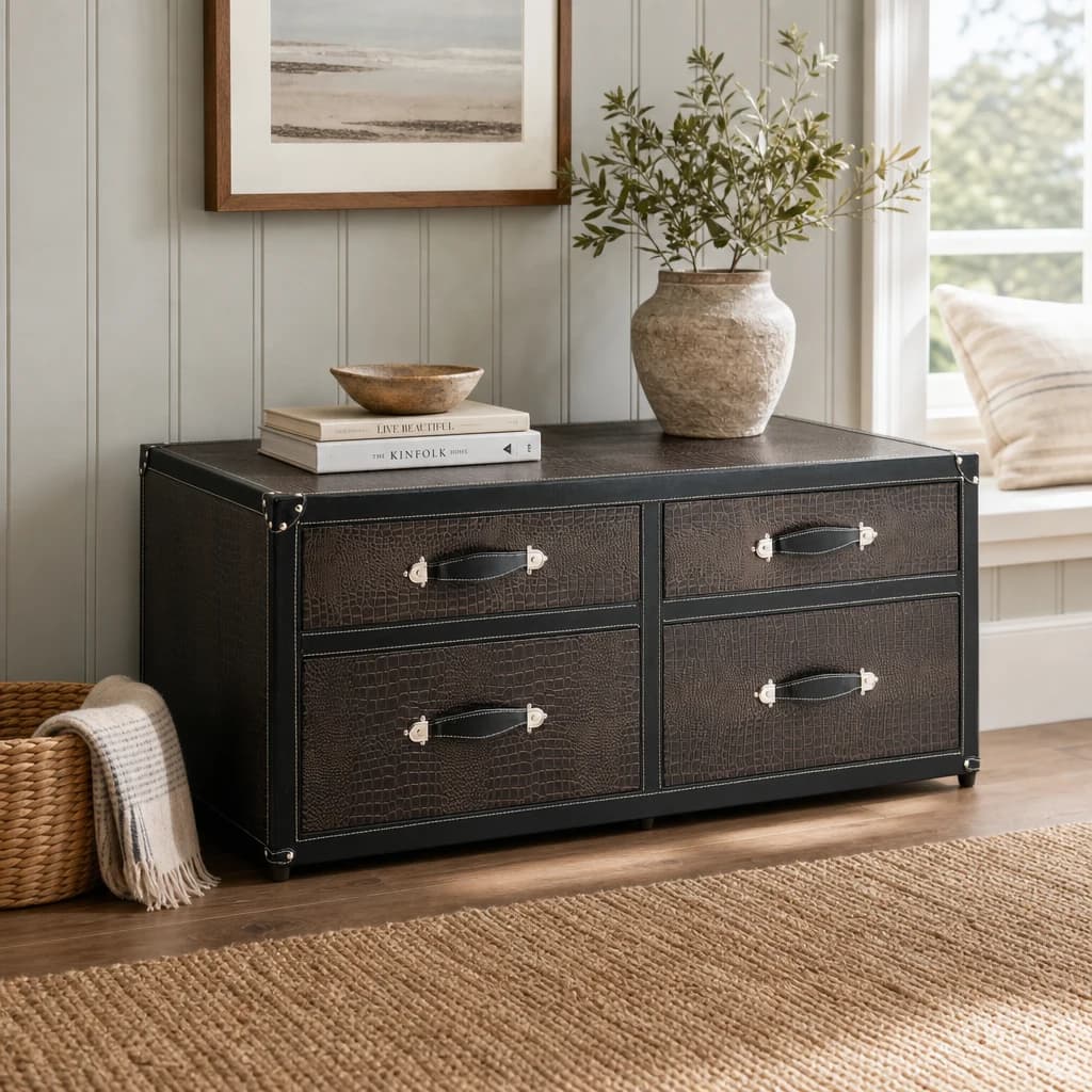 New Croc 4 Drawers Storage Trunk - Bookcases & shelving, photo 1 of 2