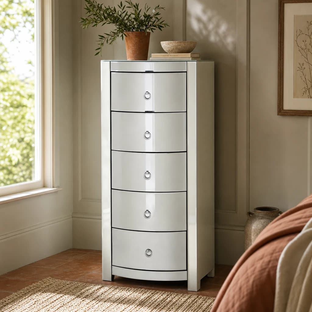 Verona Curved Tall Boy Drawers - Bookcases & shelving, photo 1 of 8