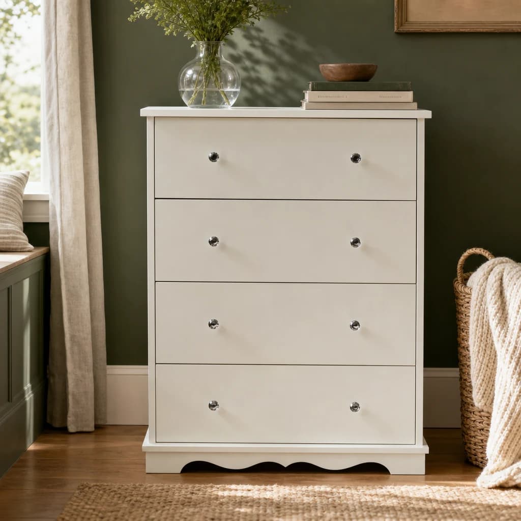 Emily Ivory 4 Drawer Chest - Furniture, photo 1 of 7