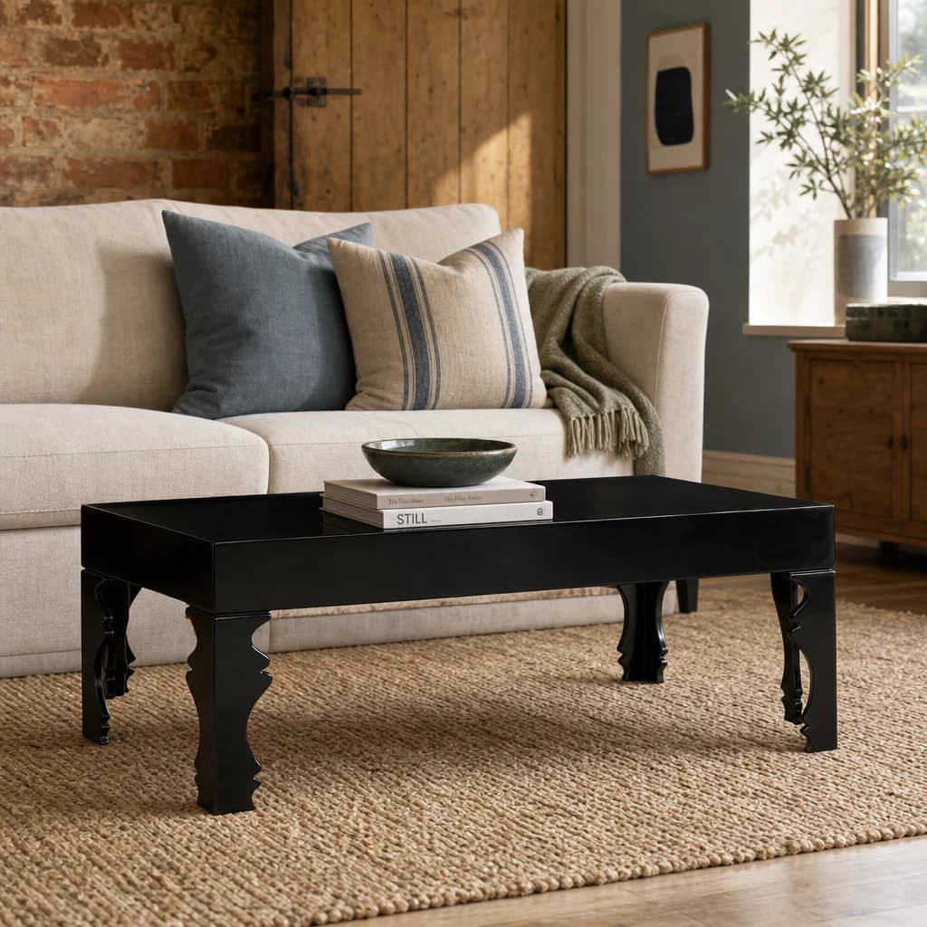 Luis Black High Gloss Coffee Table - Tables, photo 1 of 4