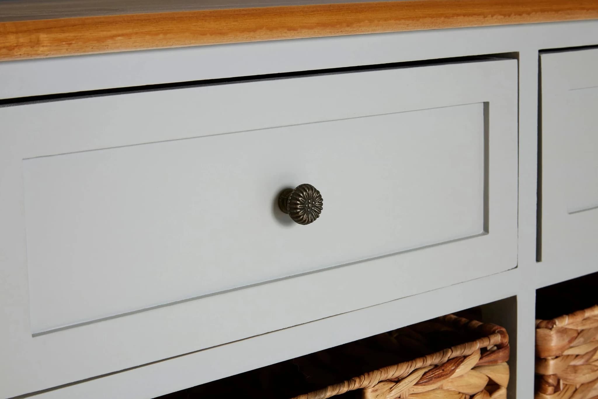 Vermont Two Drawers Four Baskets Cabinet. - Bookcases & shelving, photo 7 of 8