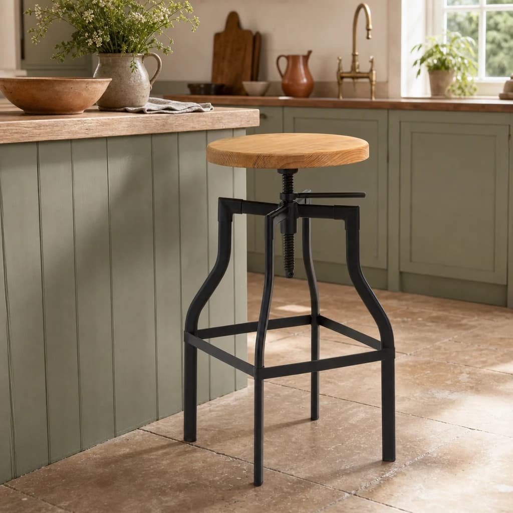 New Foundry Ash Seat Bar Stool - Seating, photo 1 of 5