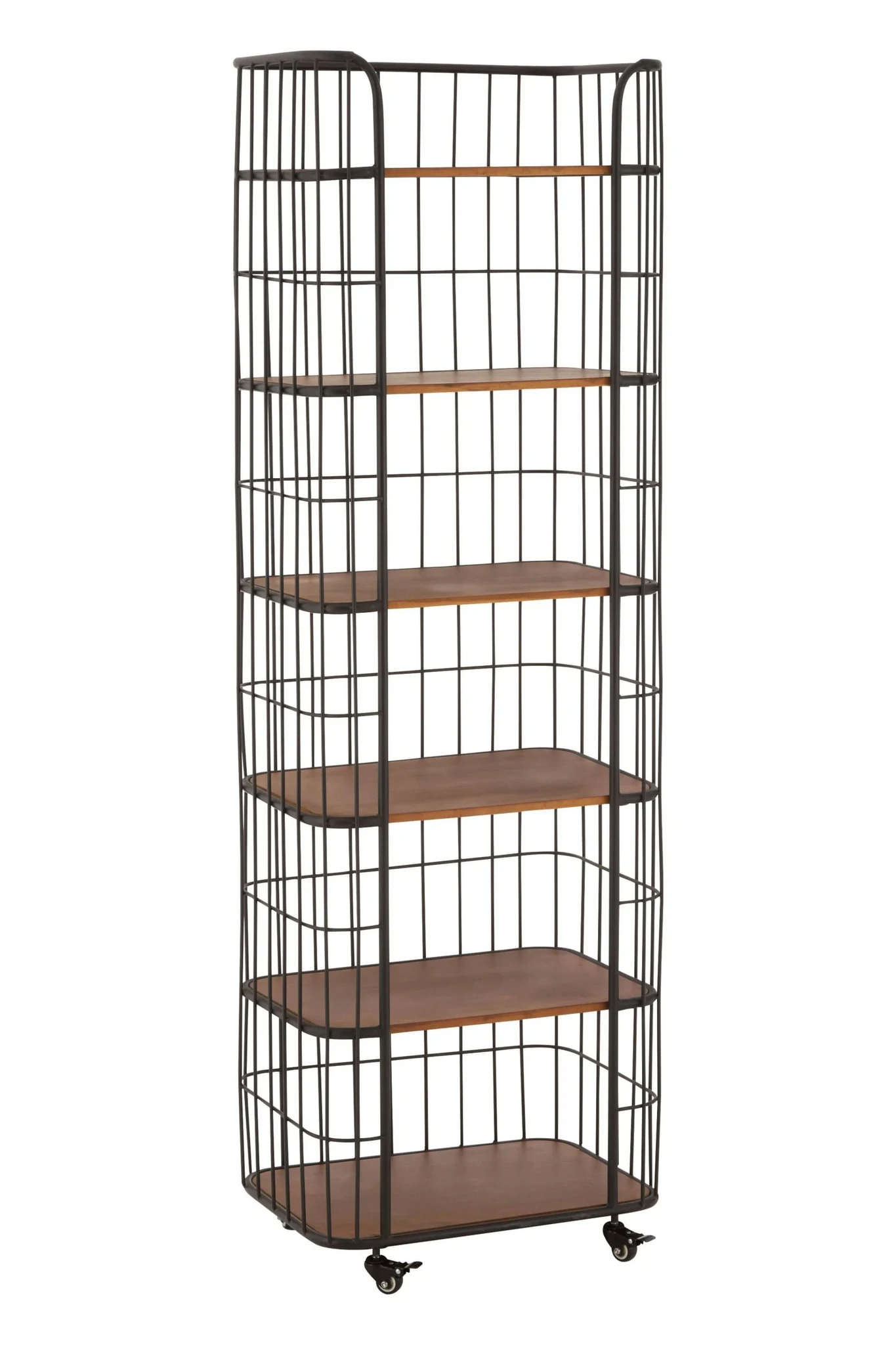 New Foundry Wood and Metal 6 Tier Shelf Unit - Bookcases & shelving, photo 2 of 4