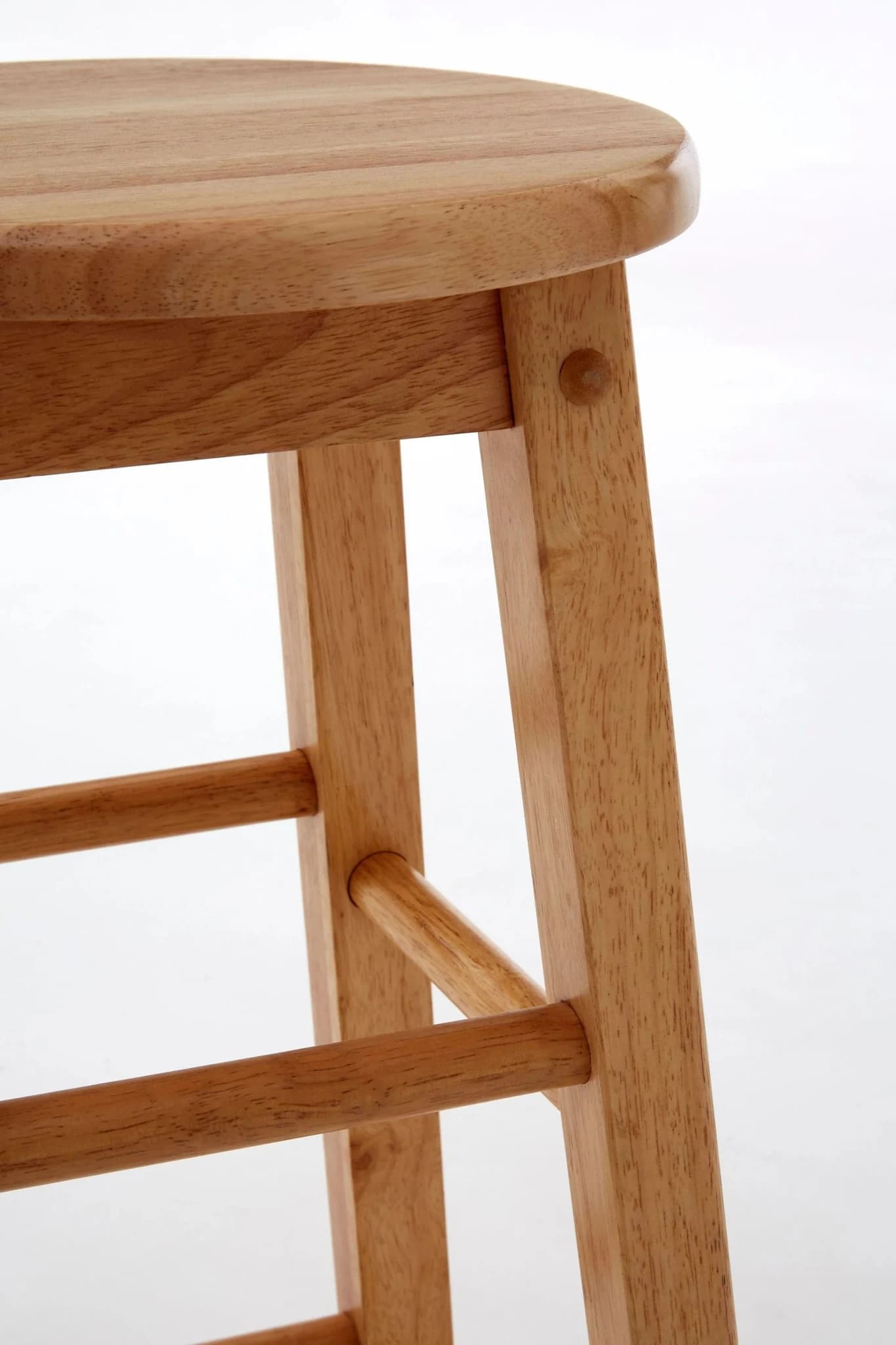 Selby Natural Tropical Hevea Wood Bar Stool - Seating, photo 5 of 5