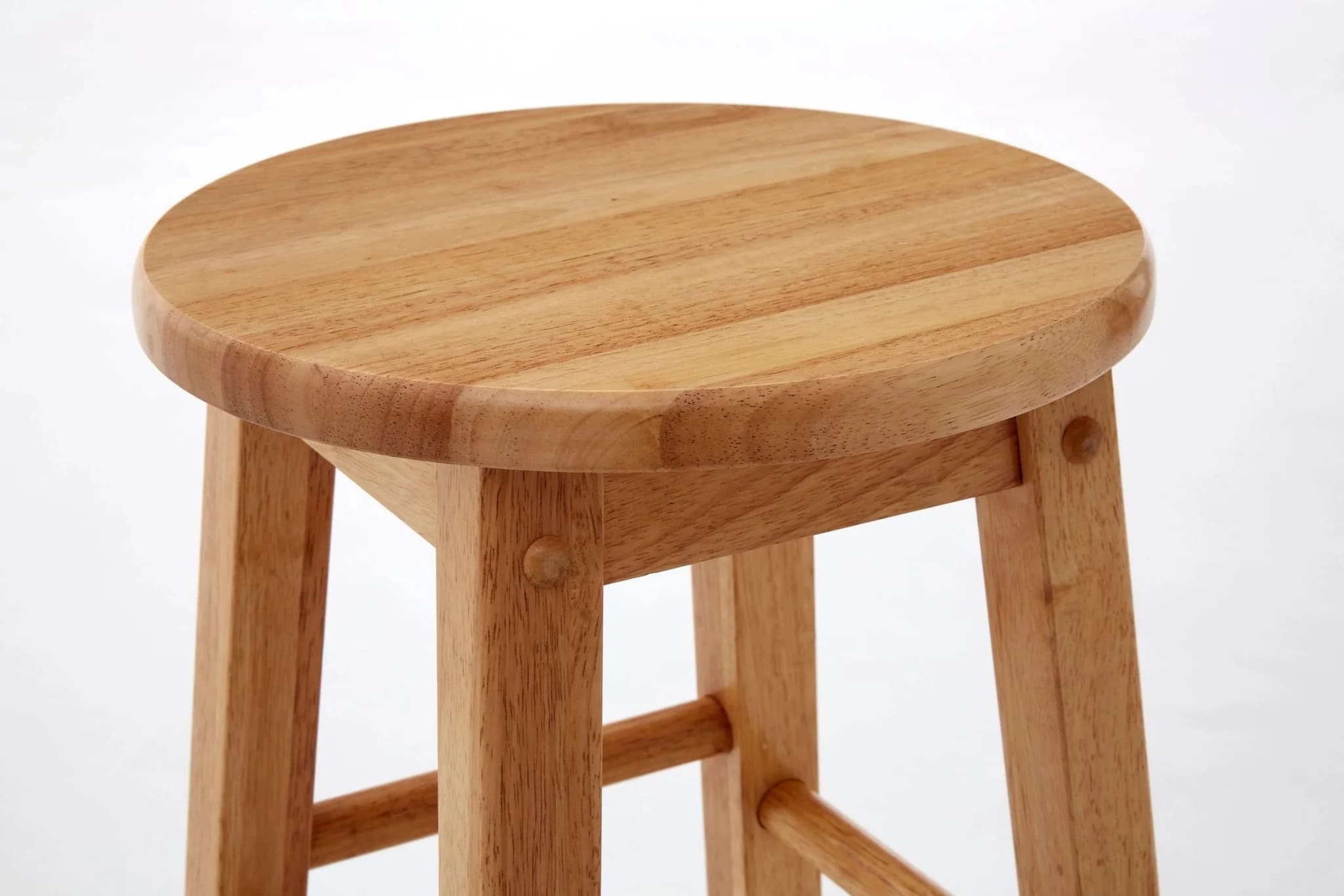 Selby Natural Tropical Hevea Wood Bar Stool - Seating, photo 4 of 5