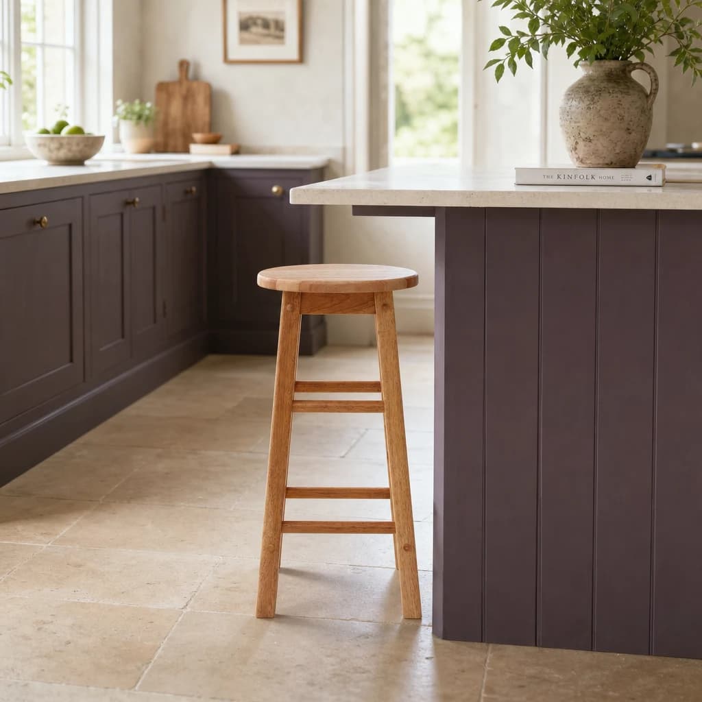 Selby Natural Tropical Hevea Wood Bar Stool - Seating, photo 1 of 5