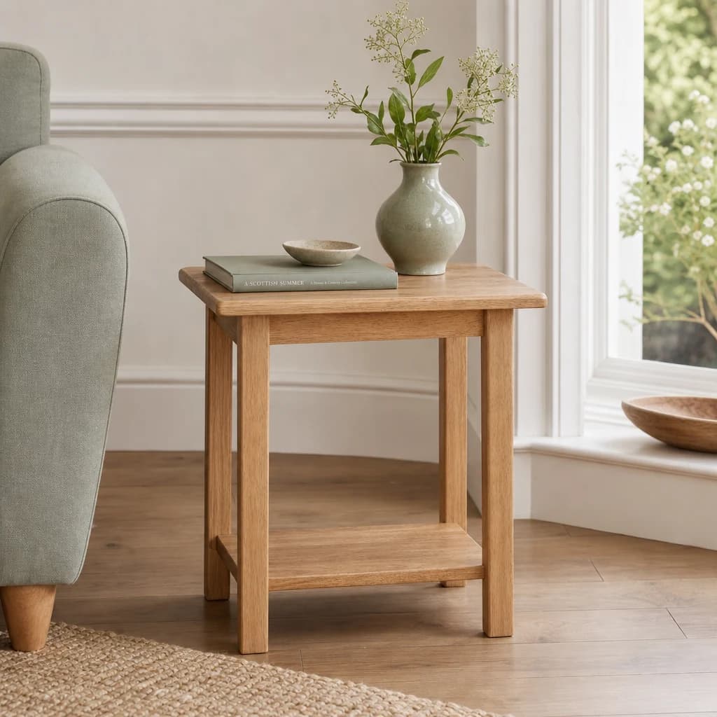 Selby Natural Square Side Table - Tables, photo 1 of 6