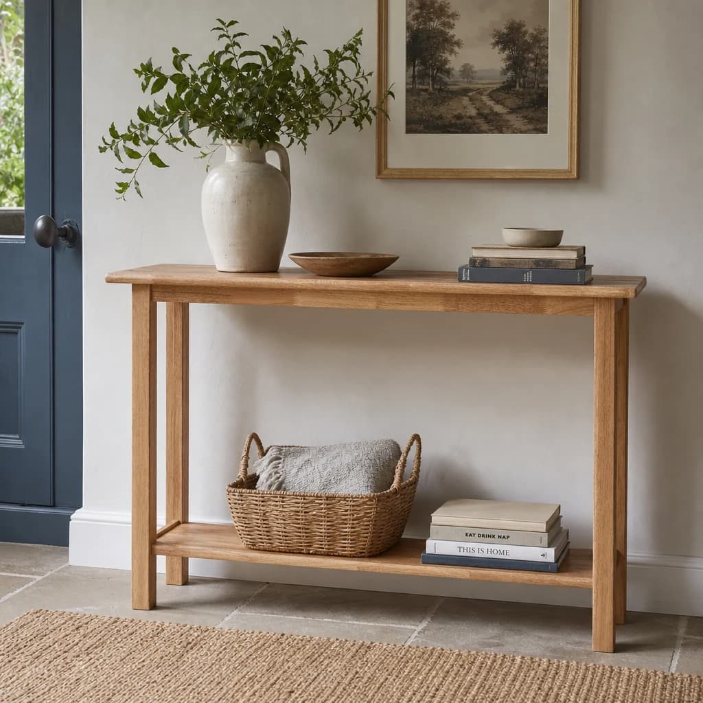 Selby Natural Rectangular Console Table - Tables, photo 1 of 6