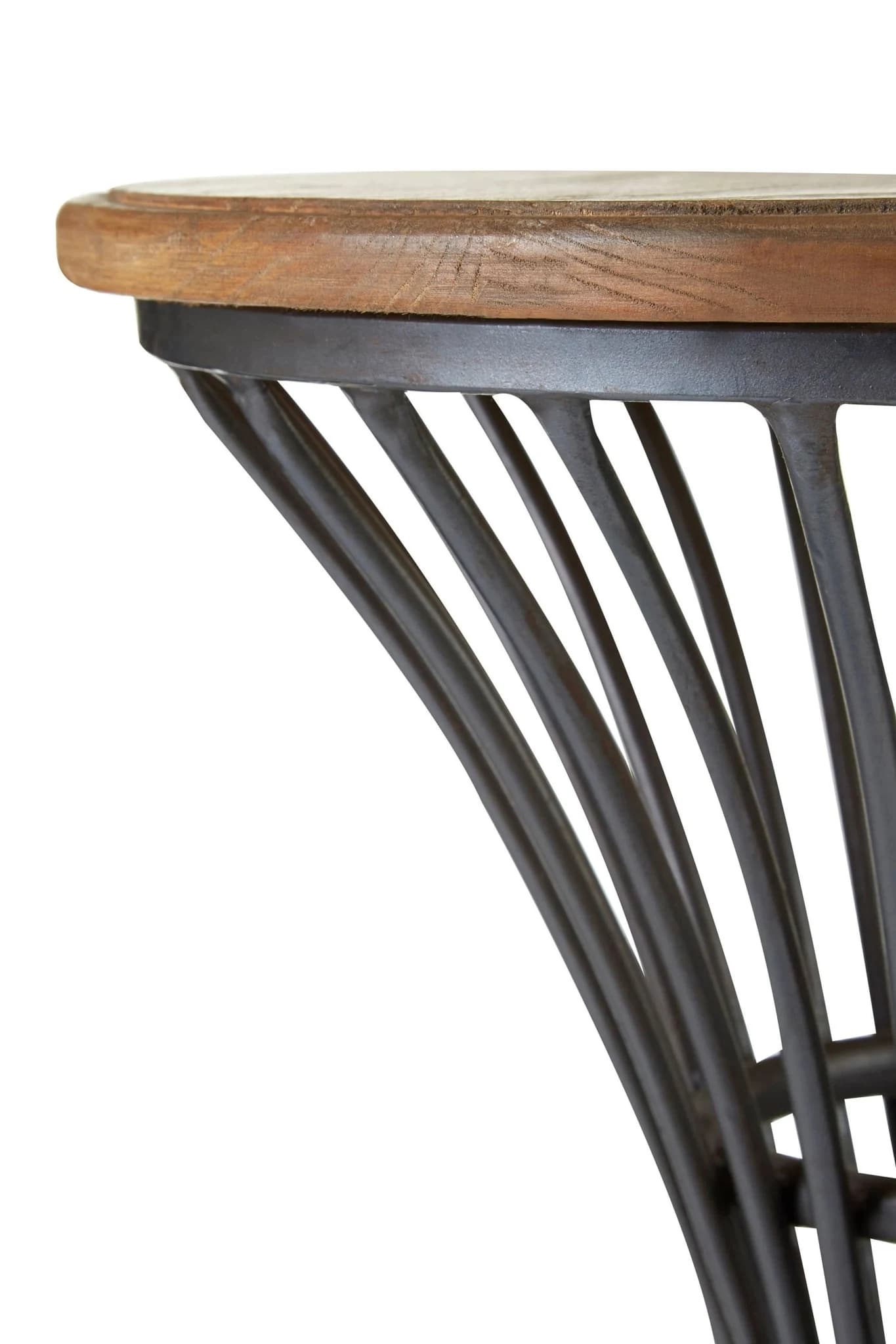 New Foundry Elm Wood And Metal Bar Stool - Seating, photo 7 of 8