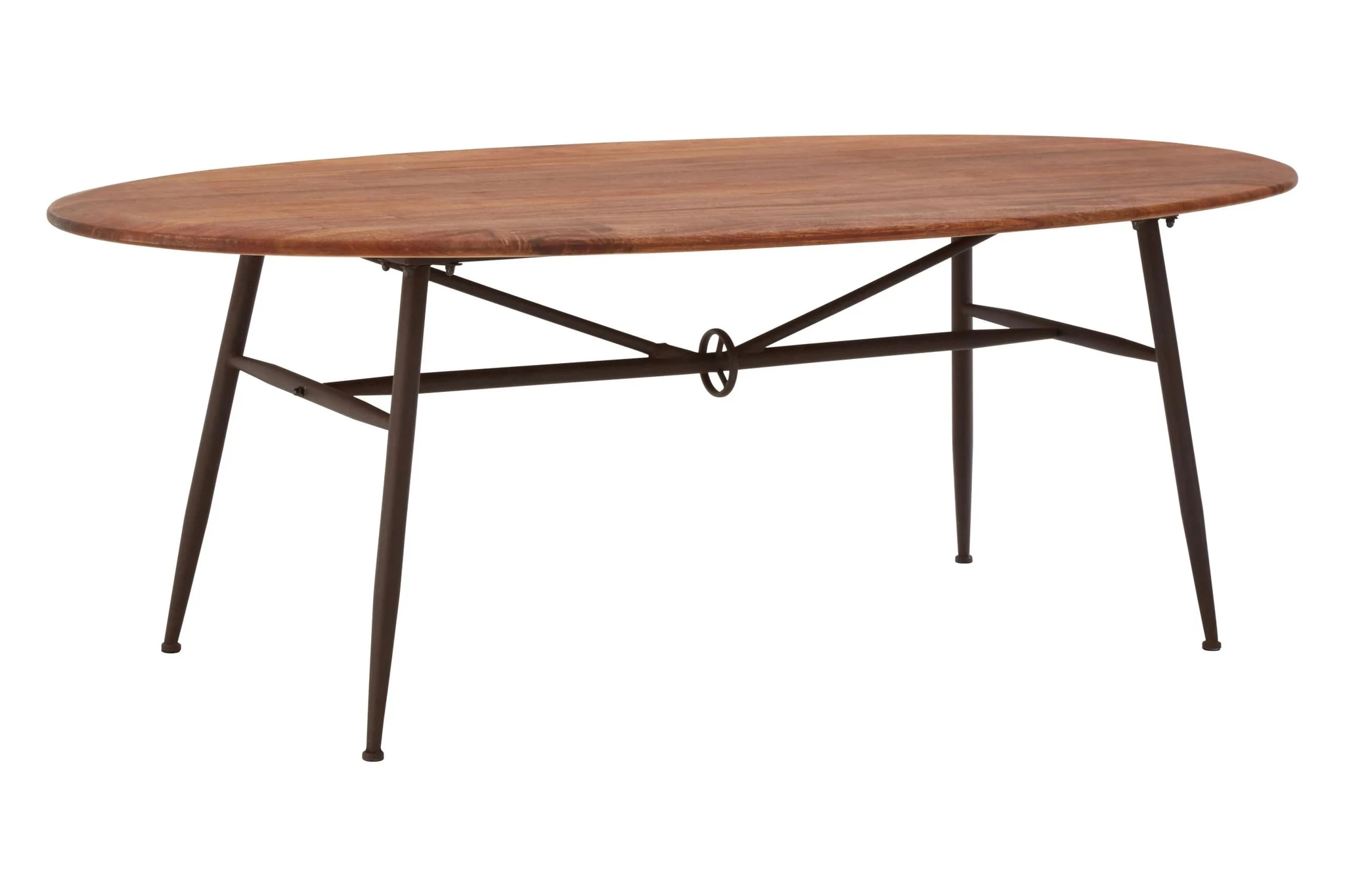 New Foundry Walnut Wood Oval Dining Table - Tables, photo 2 of 4