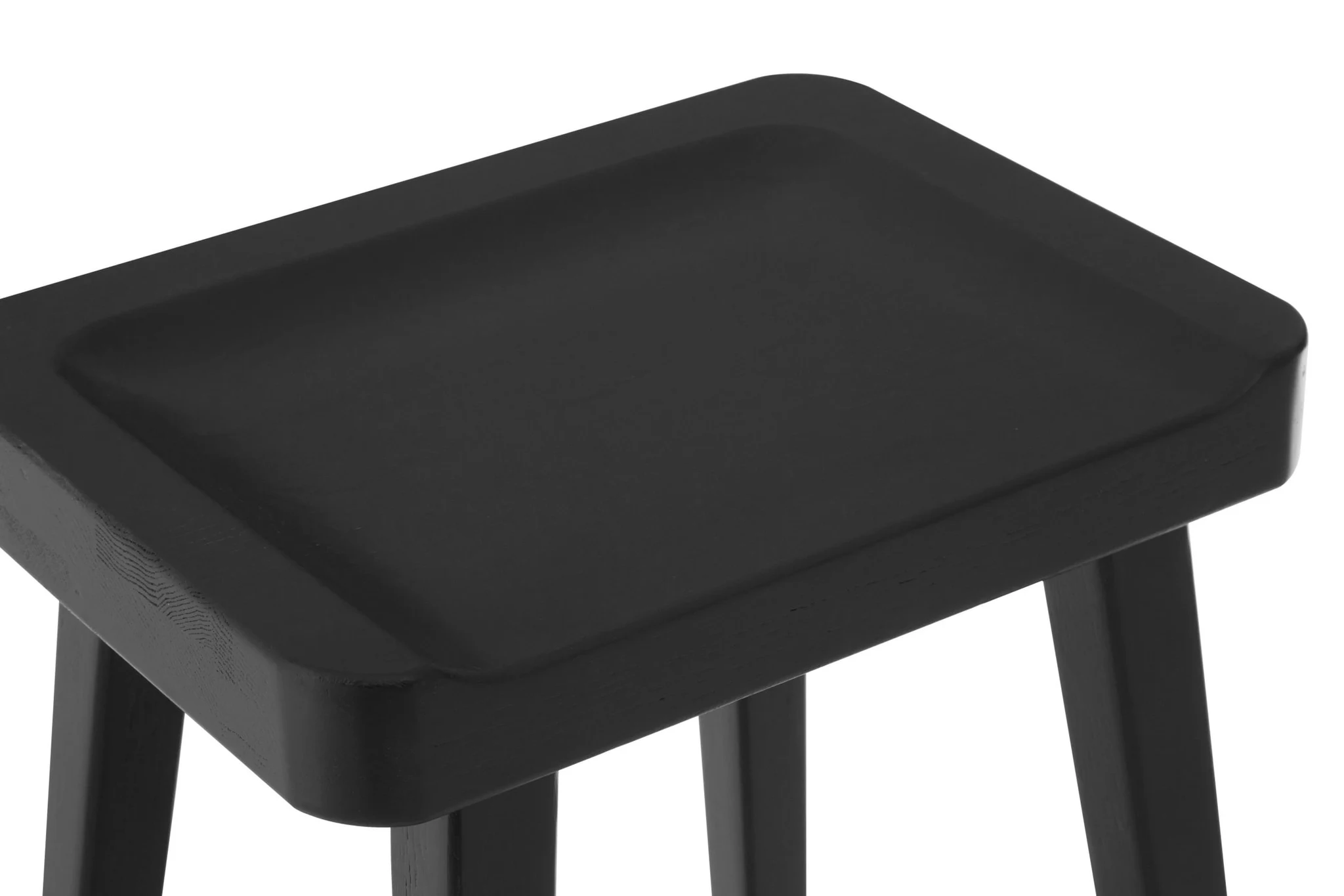 Lyon Black Oak Wood Bar Stool - Seating, photo 2 of 2