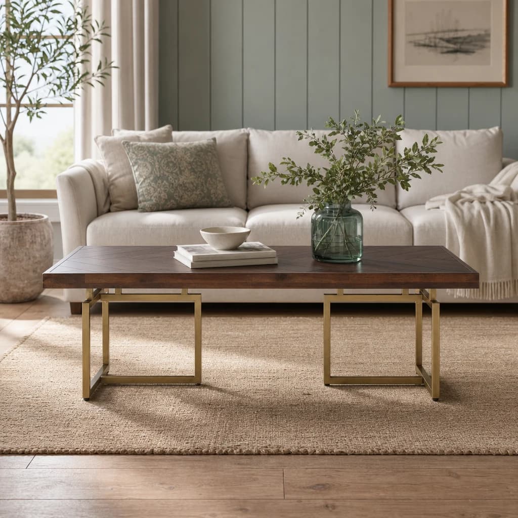 Brando Acacia Wood Effect Coffee Table - Tables, photo 1 of 6