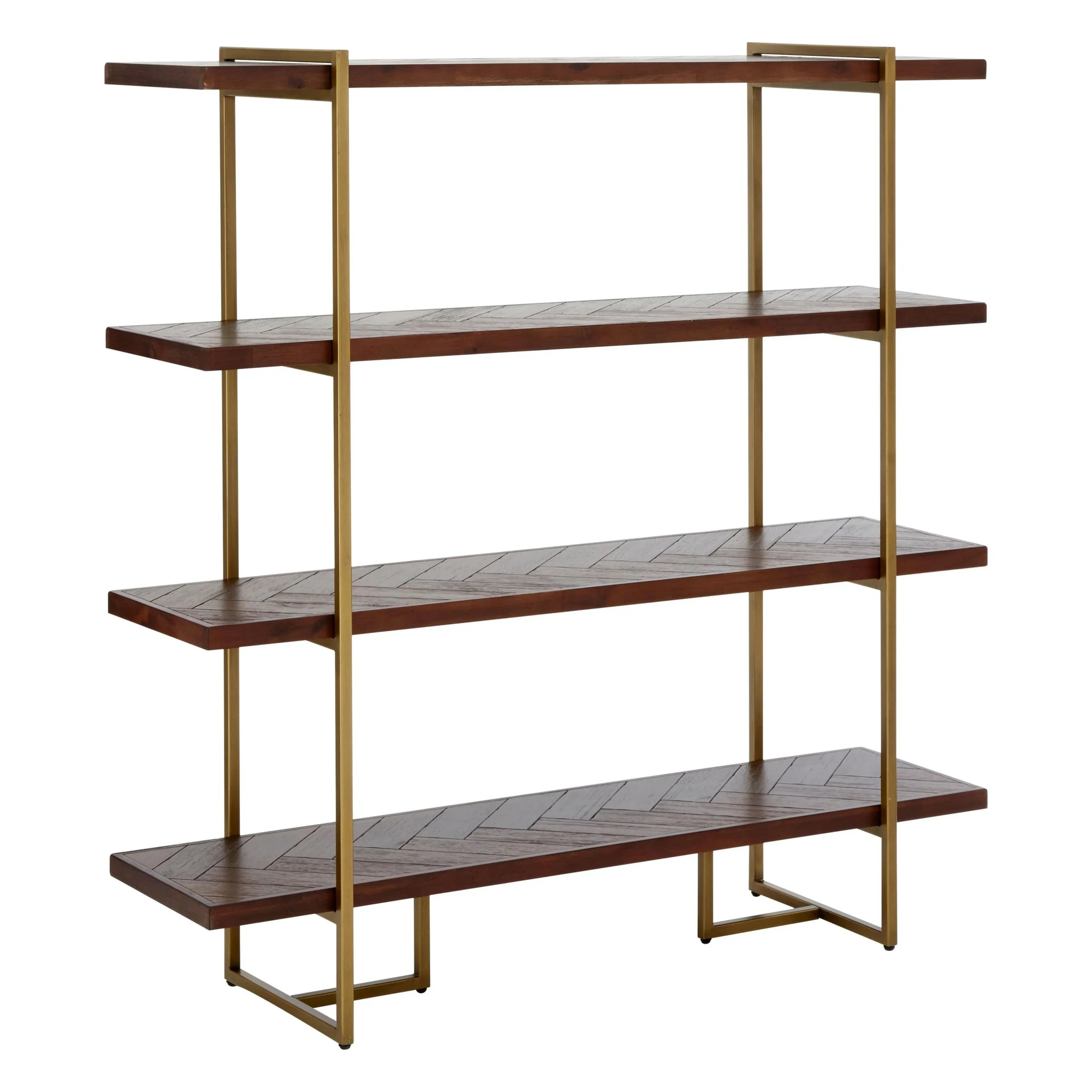 Brando Acacia Wood Effect Four Tier Shelving Unit - Bookcases & shelving, photo 6 of 8