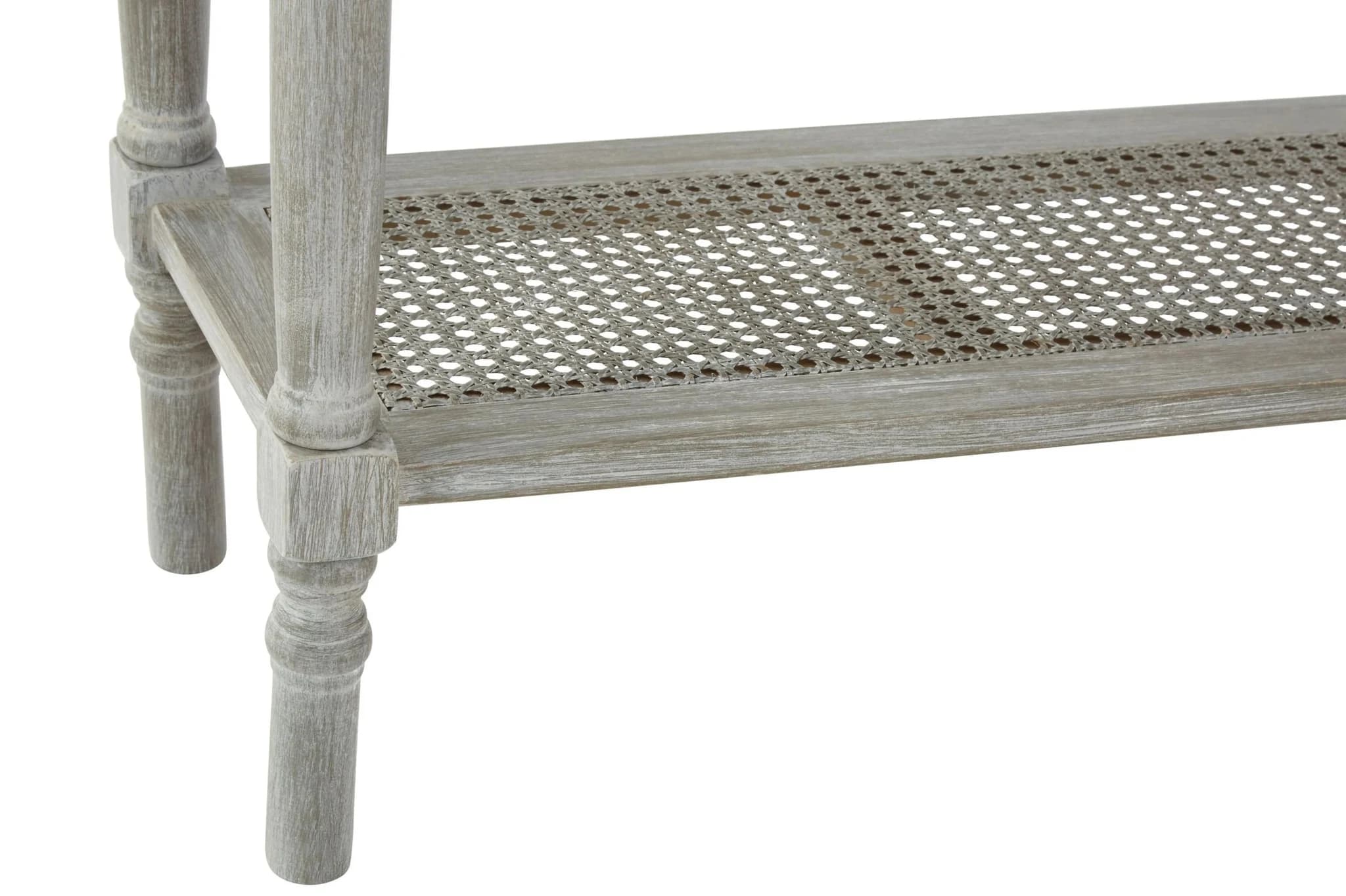 Heritage Two Drawer Grey Wash Wooden Console Table - Tables, photo 6 of 8