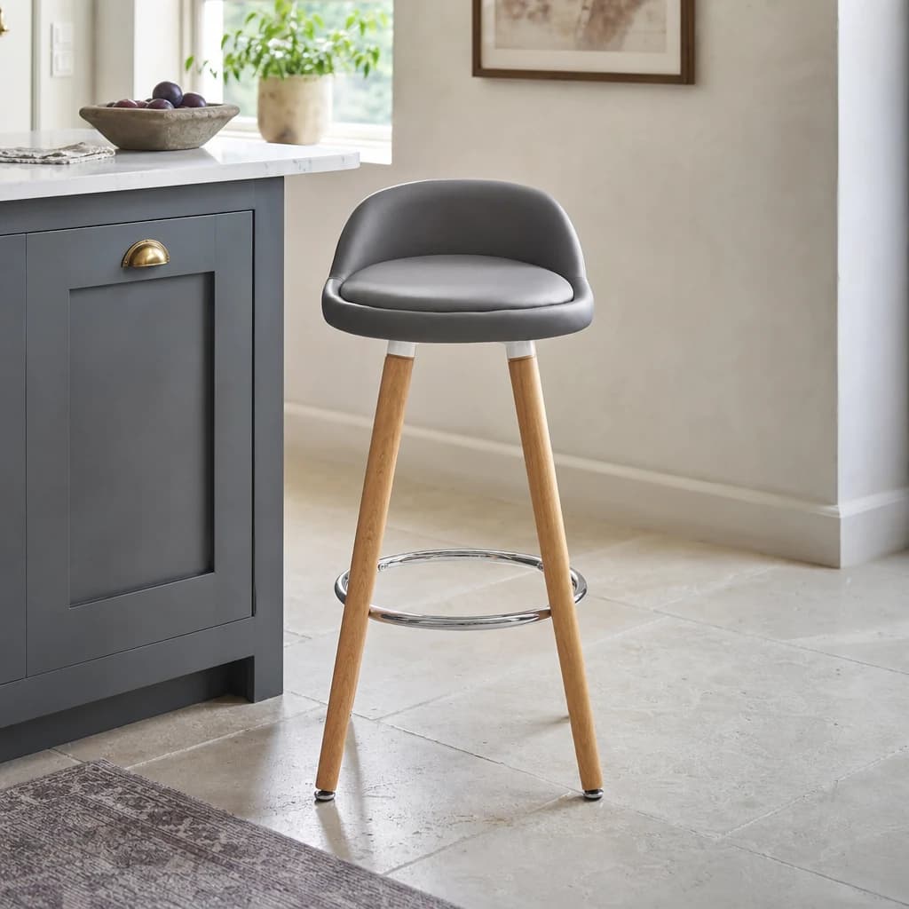 Normann Grey Bar Stool - Seating, photo 1 of 5