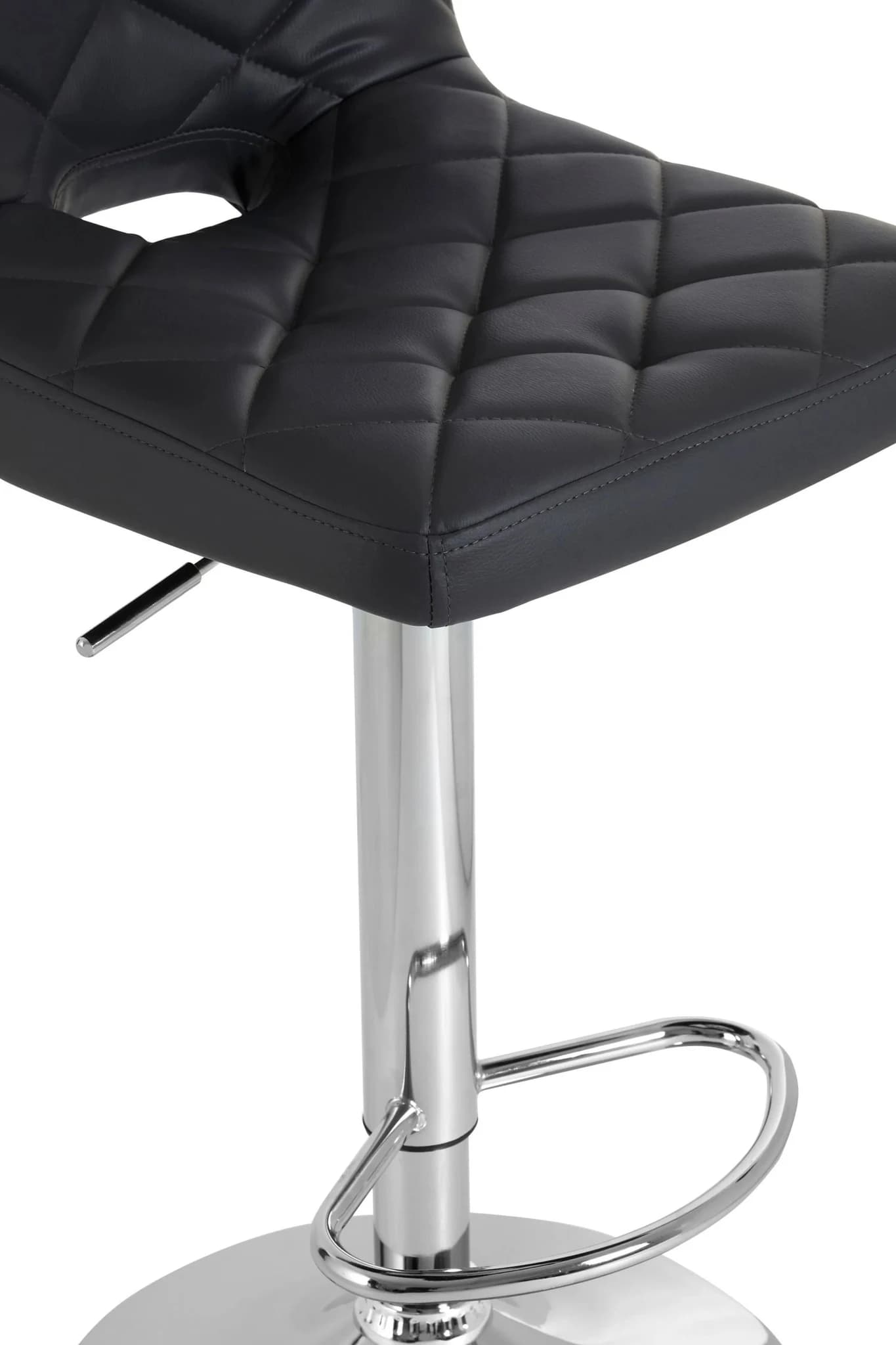 Tara Grey Faux Leather Bar Chair - Seating, photo 5 of 6