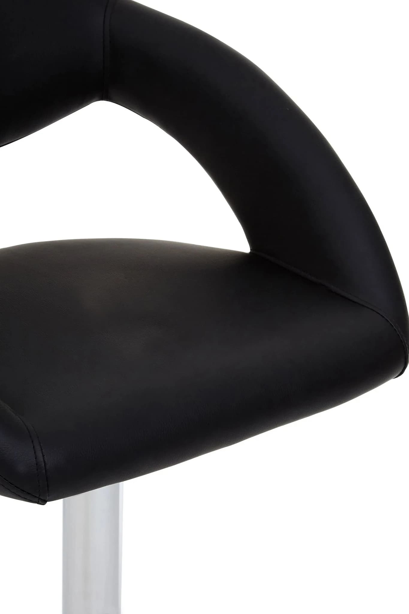 Taylor Black Faux Leather Bar Chair - Seating, photo 5 of 6