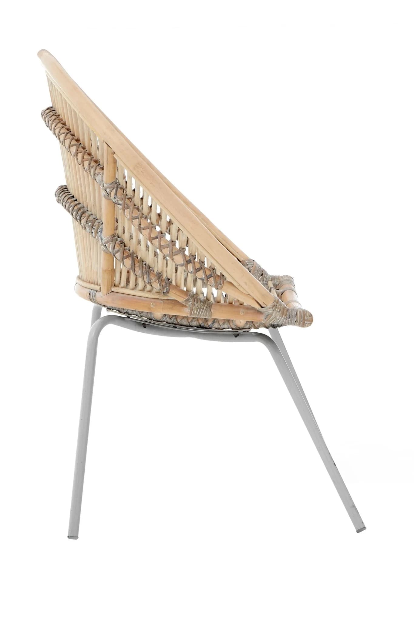 Lagom White Washed Natural Rattan Chair - Seating, photo 4 of 7