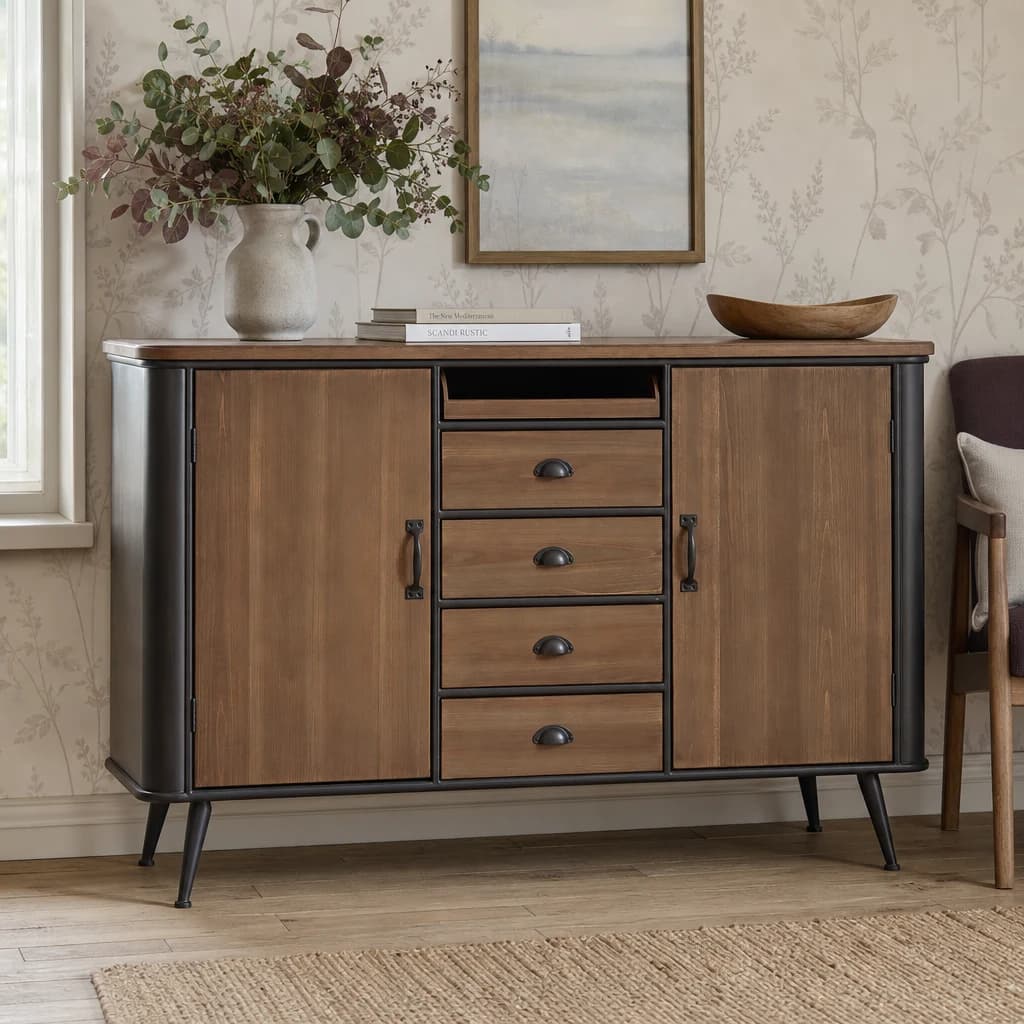 Trinity 4 Drawer Wooden Sideboard - Bookcases & shelving, photo 1 of 8