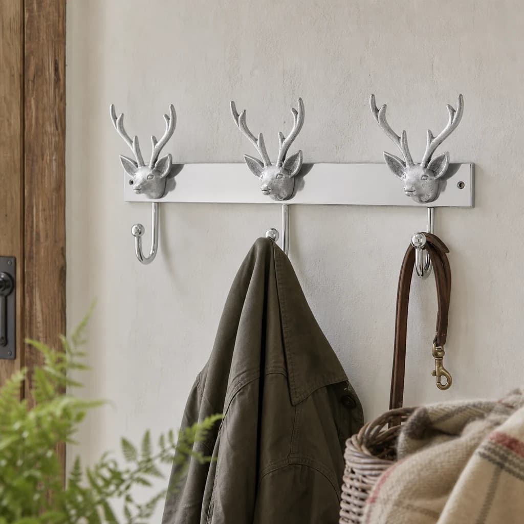 Arris Stag Head 3 Hook Wall Mounted Hanger - Bookcases & shelving, photo 1 of 3