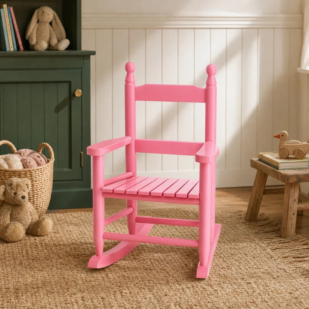 Kids Pink Rocking Chair - Seating, photo 1 of 4