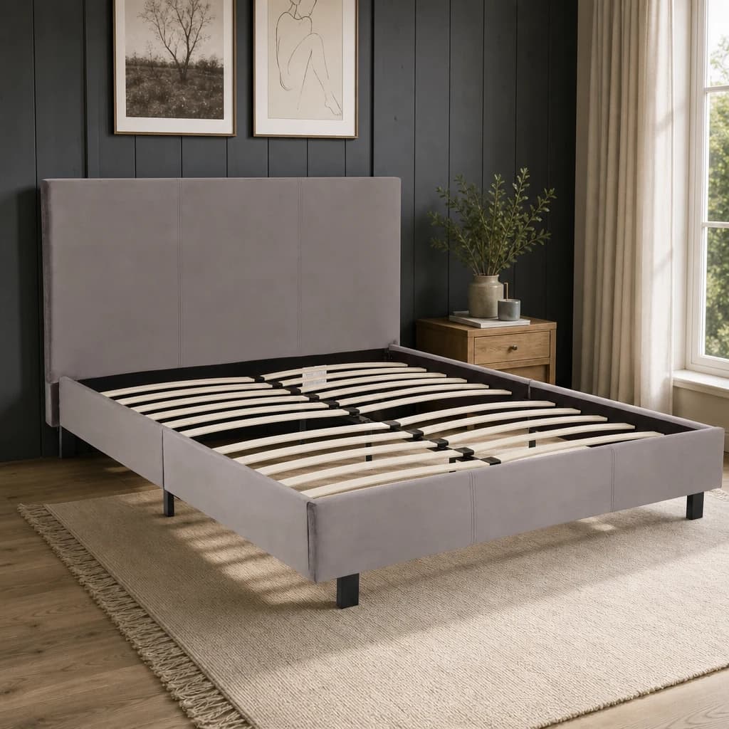Napoli Grey King Bed - Furniture, photo 1 of 8