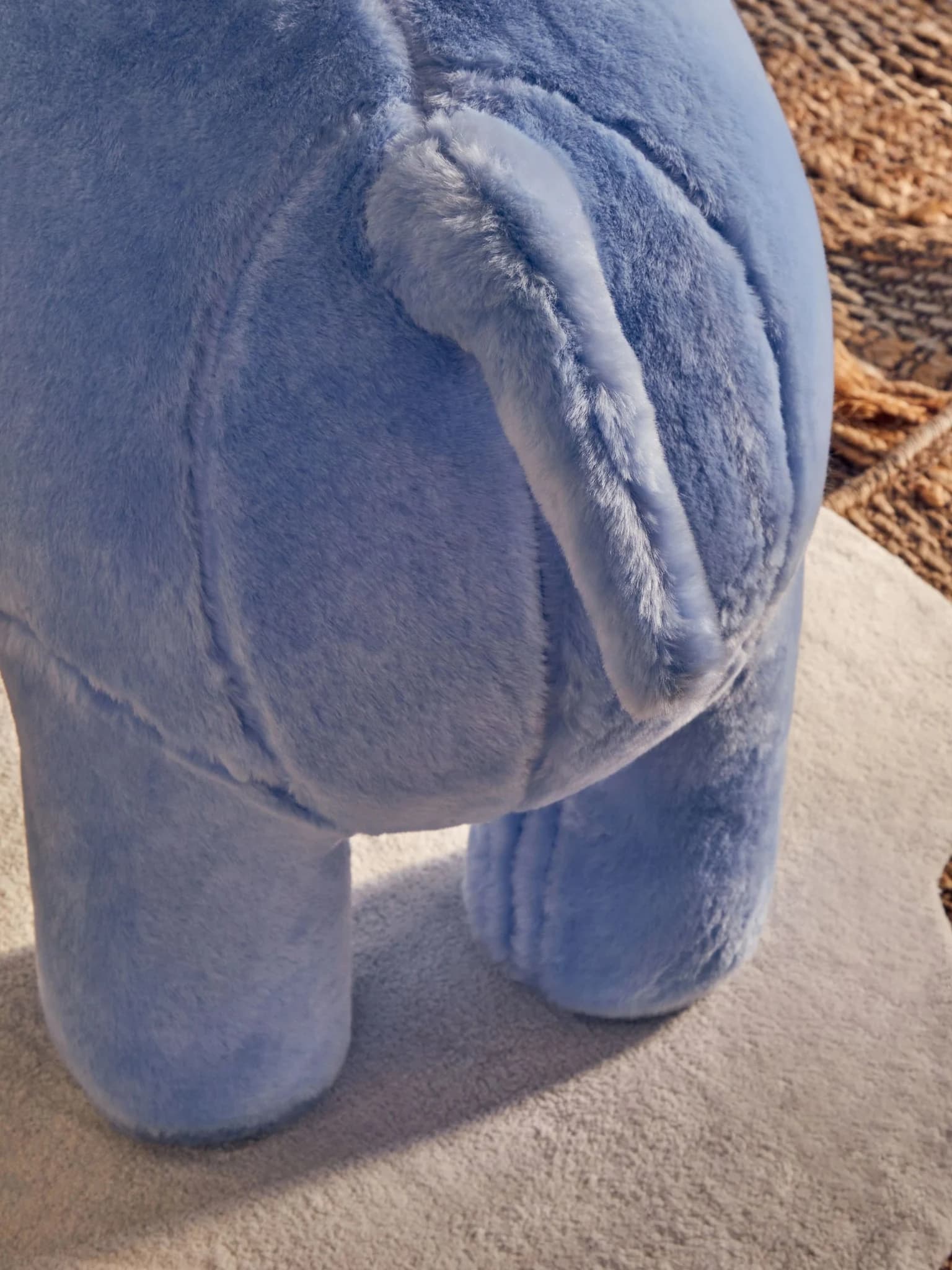 Jungle Safari Kids Blue Hippo Animal Stool - Seating, photo 2 of 8