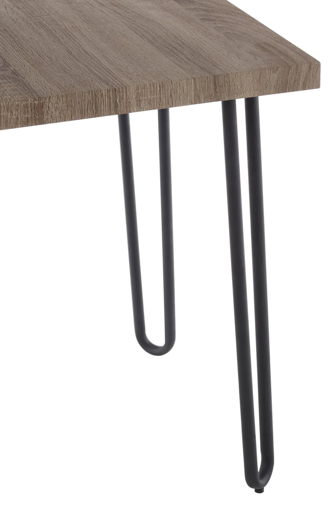 Borough Wooden Top Side Table With Hairpin Metal Legs - Tables, photo 3 of 4