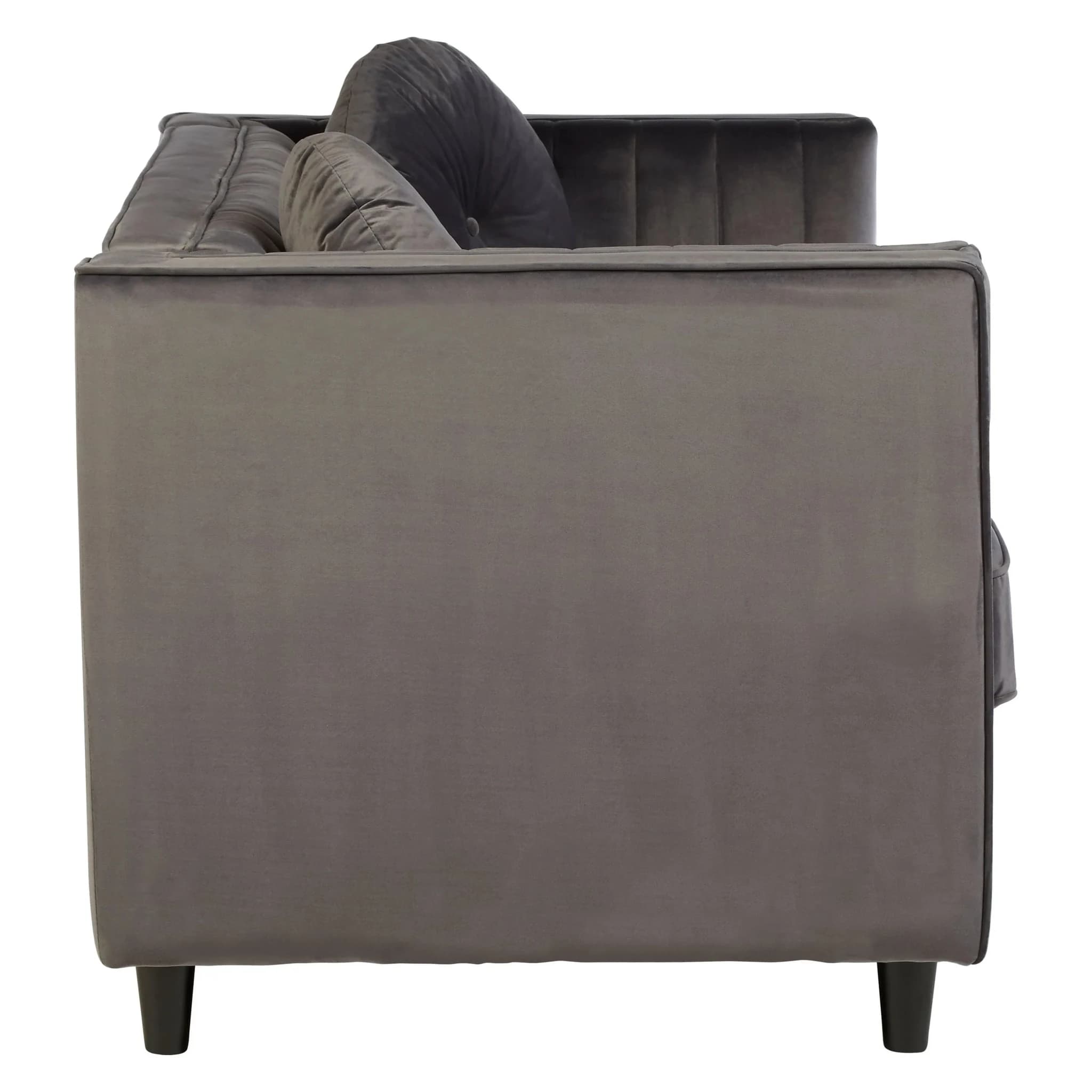 Farah Two Seat Grey Velvet Sofa - Seating, photo 3 of 7