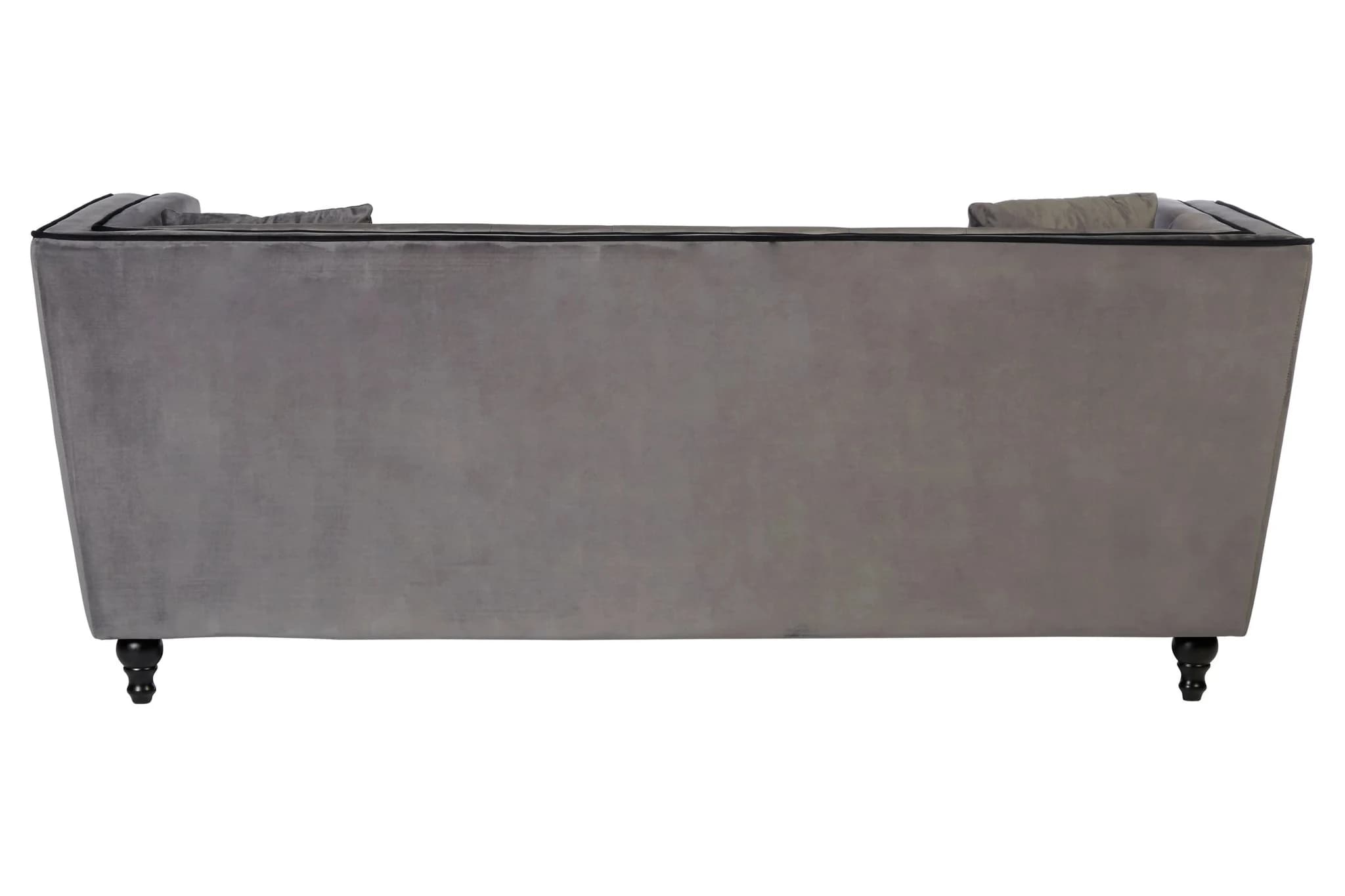 Ferris 3 Seat Grey Velvet Sofa - Seating, photo 2 of 5