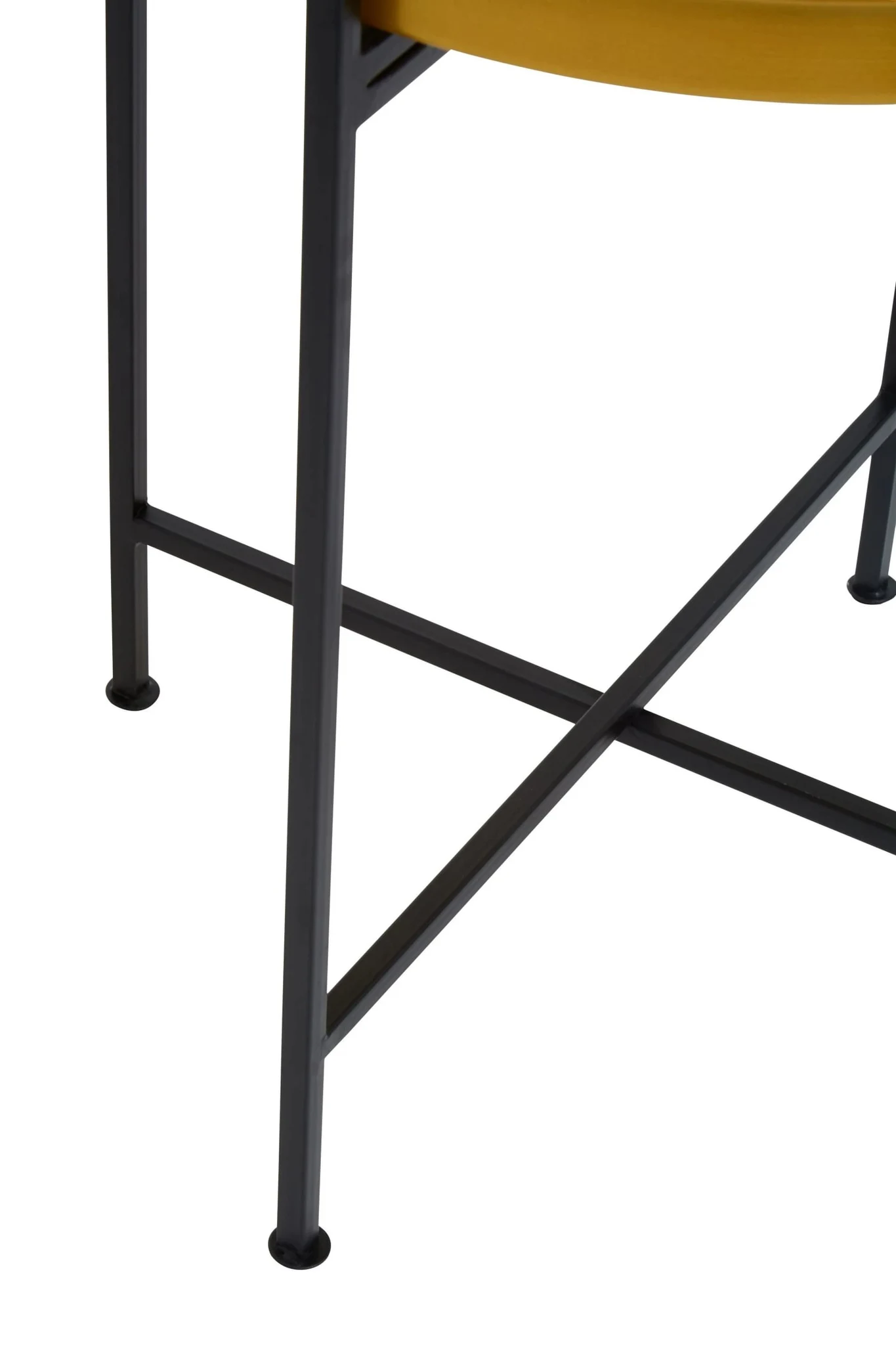 Hege Small Brass And Black Finish Side Table - Tables, photo 4 of 6