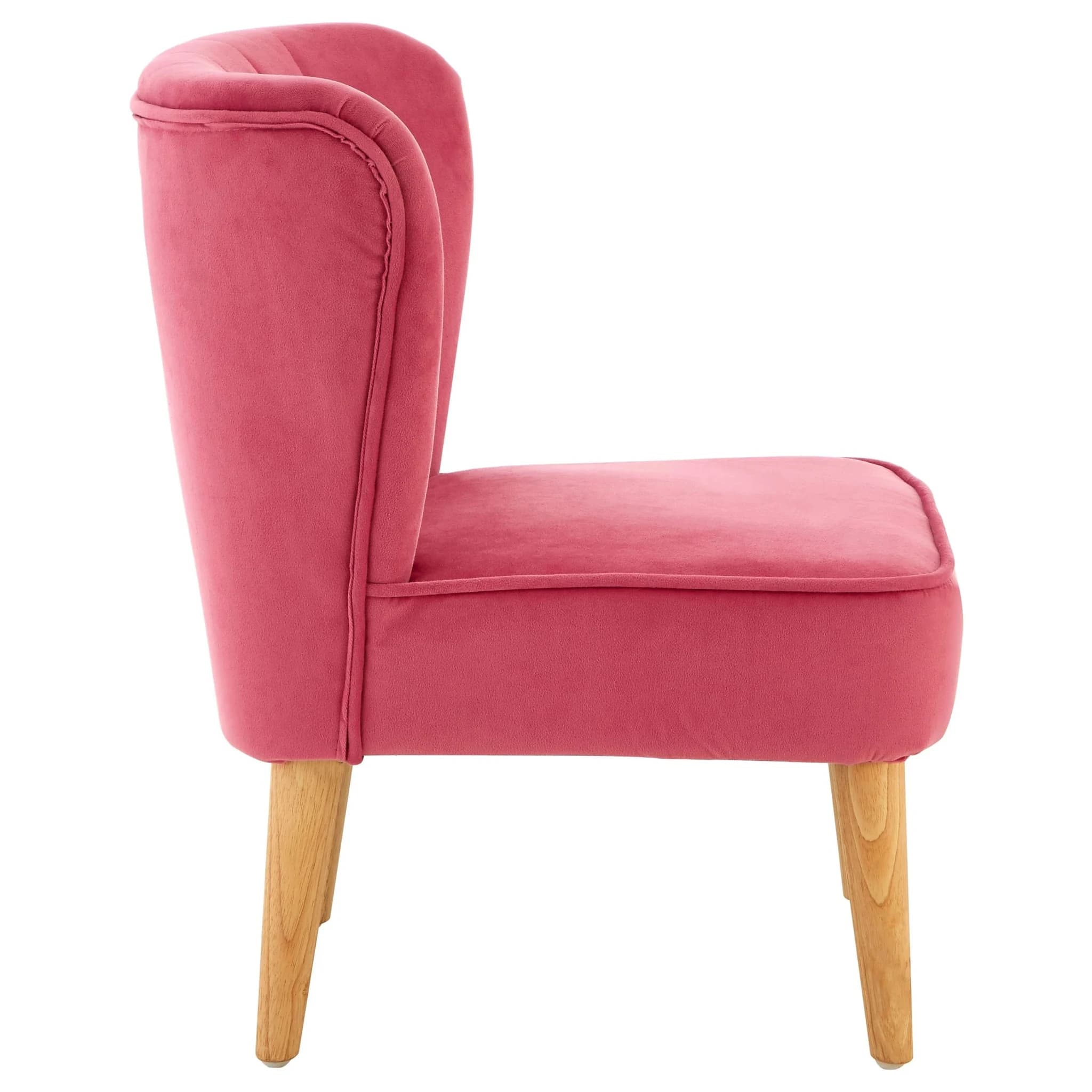 Mia Pink Velvet Kids Chair - Seating, photo 5 of 8