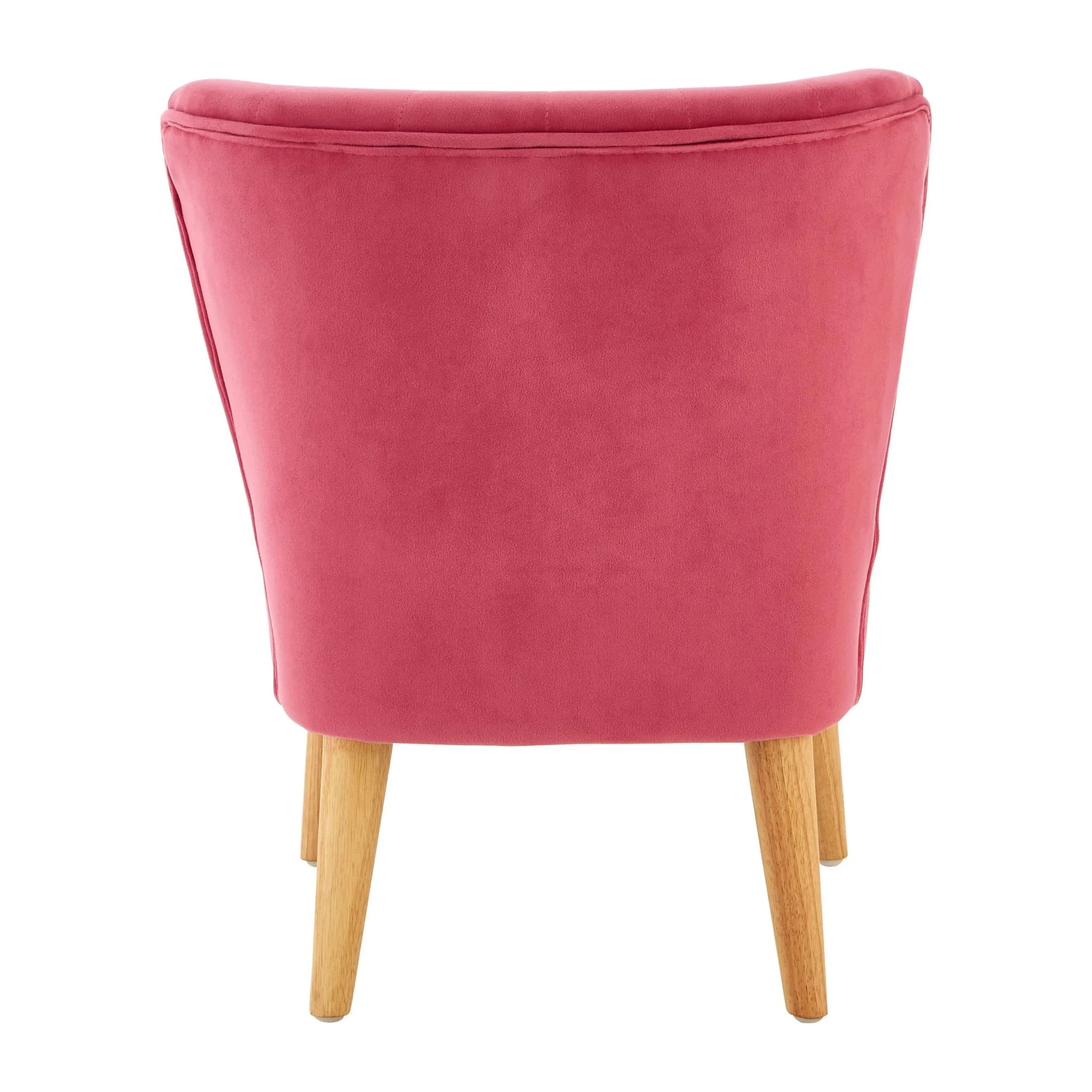 Mia Pink Velvet Kids Chair - Seating, photo 4 of 8