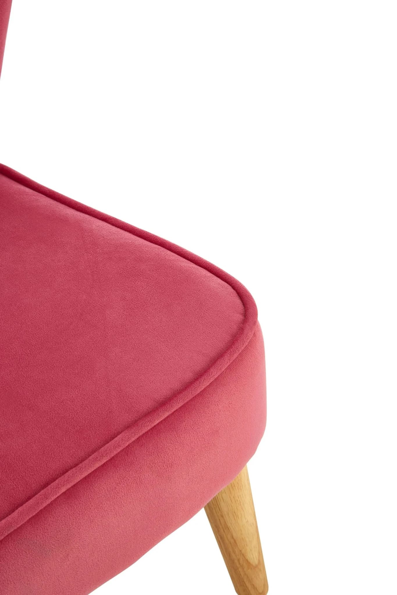 Mia Pink Velvet Kids Chair - Seating, photo 7 of 8
