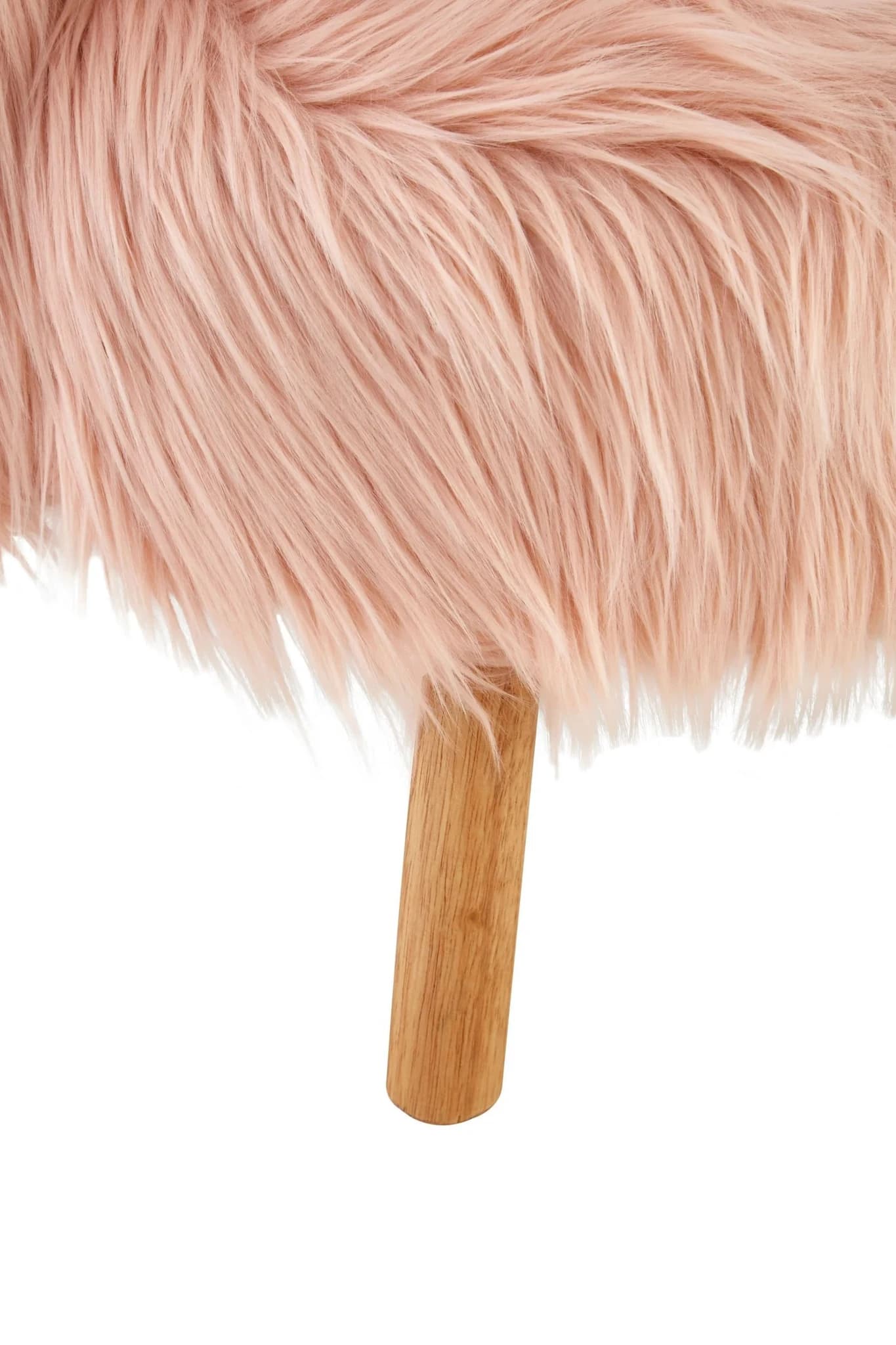 Kids Pink Faux Fur Chair - Seating, photo 6 of 8
