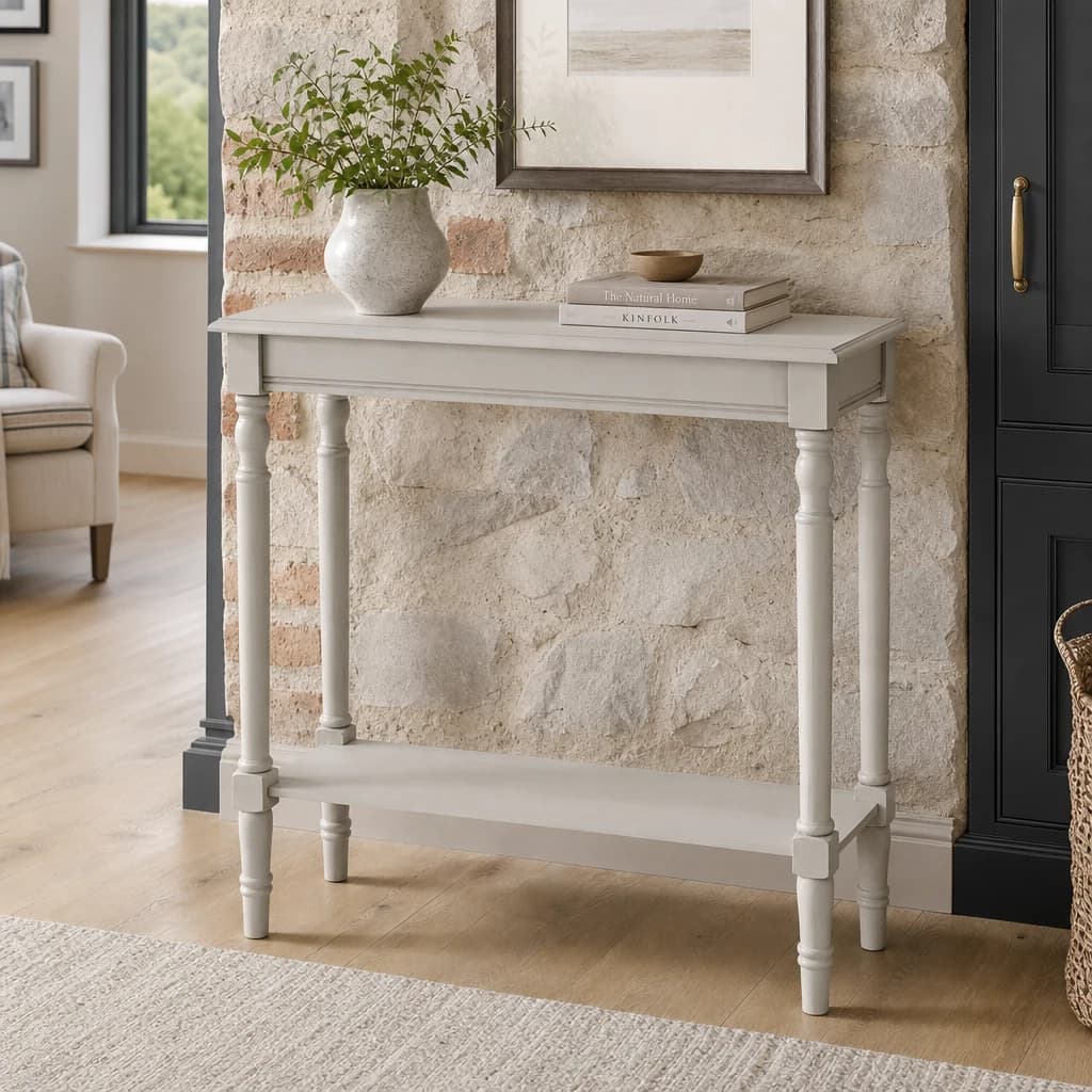 Heritage Vintage Grey Rectangular Wooden Console Table - Tables, photo 1 of 5